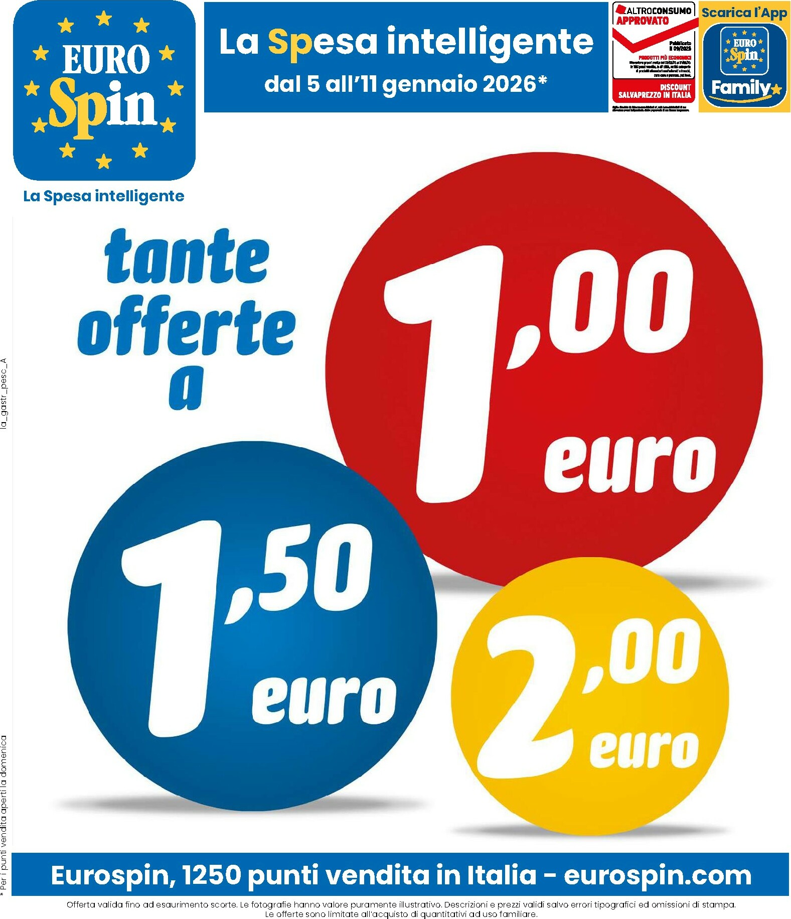 eurospin - Volantino Eurospin valido dal 05/01 al 11/01