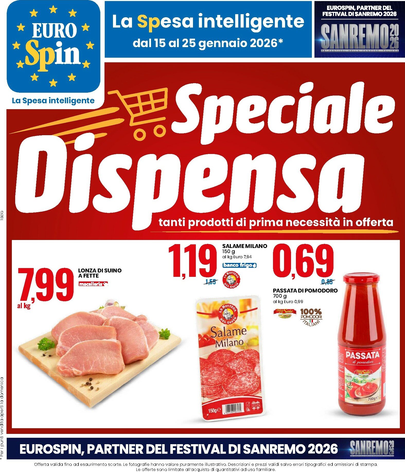 eurospin - Volantino Eurospin valido dal 15/01 al 25/01 - page: 1