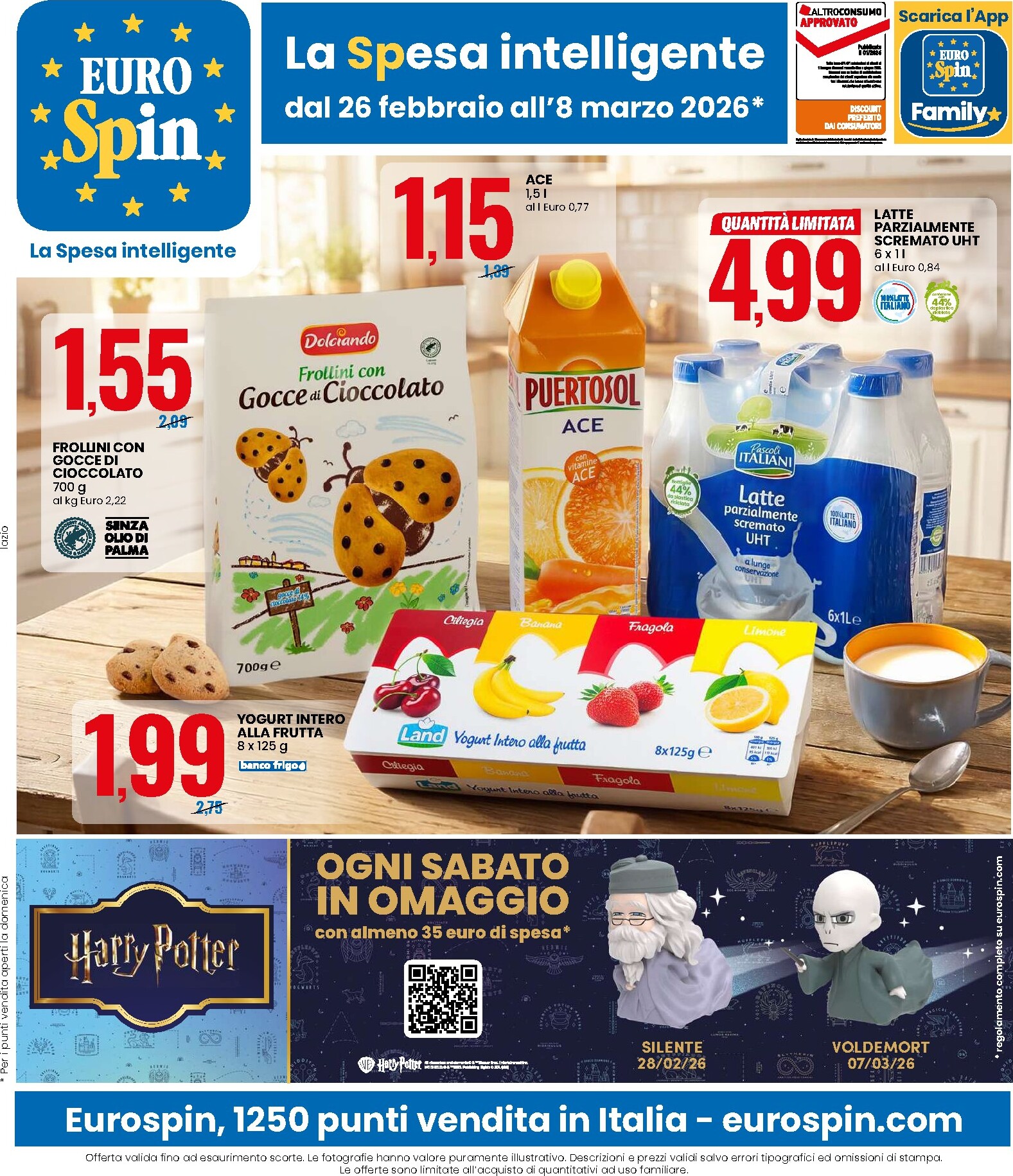 eurospin - Volantino Eurospin valido dal 26/02/2026 al 08/03/2026 - page: 1