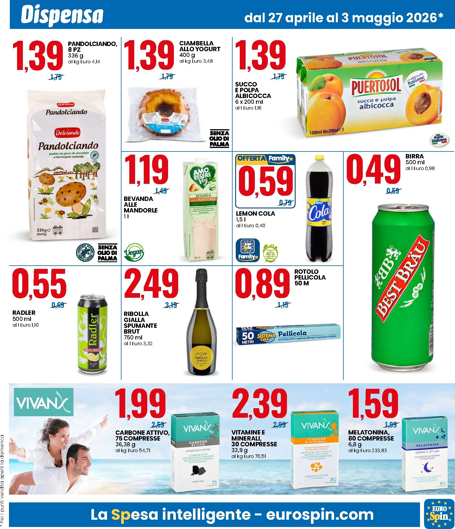 eurospin - Volantino Eurospin per la prossima settimana dal lunedì 27/04/2026 al domenica 03/05/2026 - page: 7