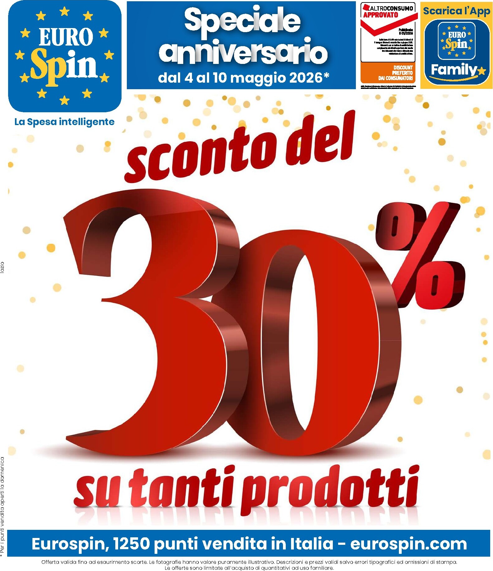 eurospin - Volantino Eurospin per la prossima settimana dal lunedì 04/05/2026 al domenica 10/05/2026 - page: 1
