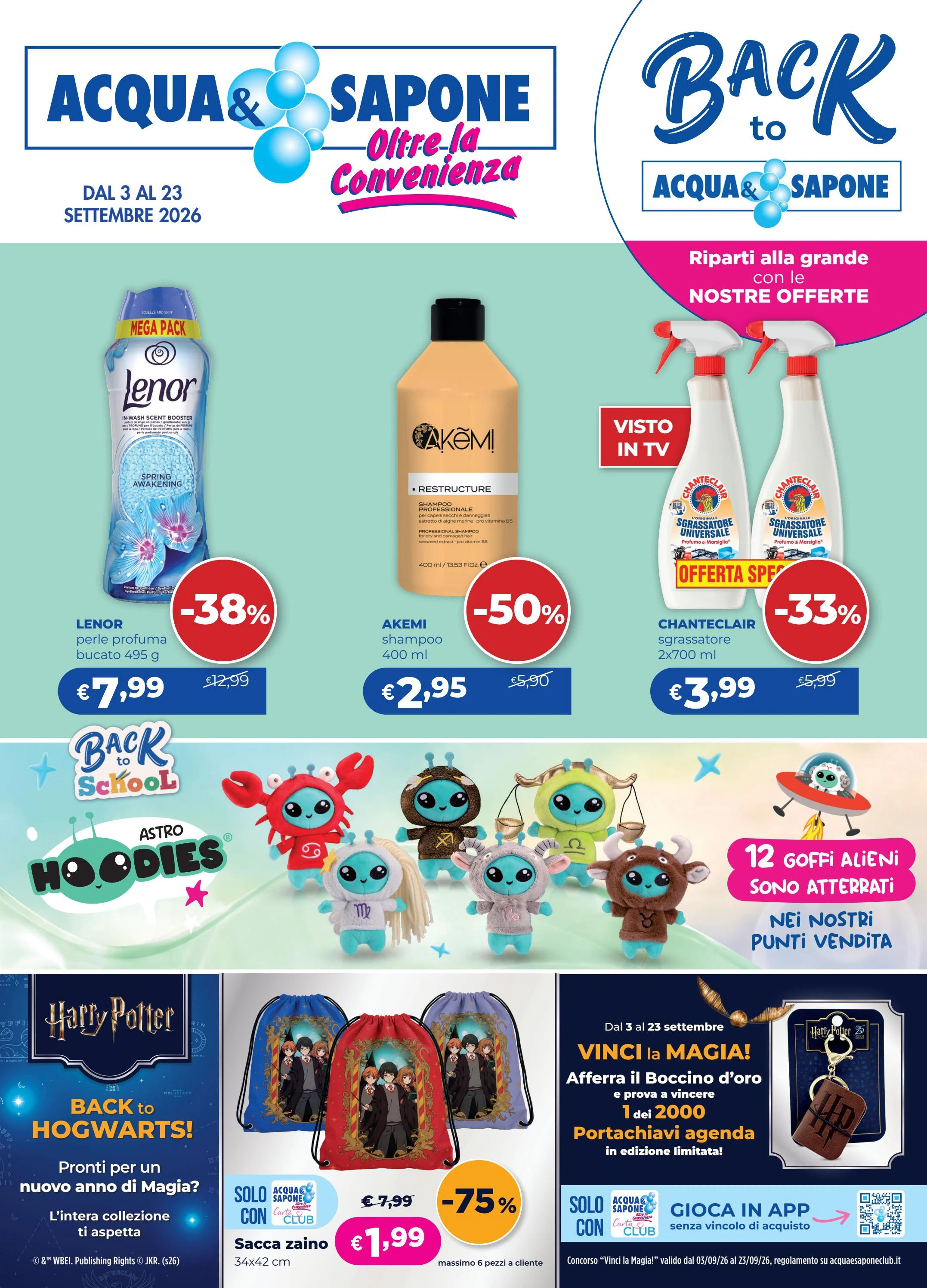 acqua-e-sapone - Volantino attuale di Acqua e Sapone valido dal giovedì 03/09/2026 al mercoledì 23/09/2026