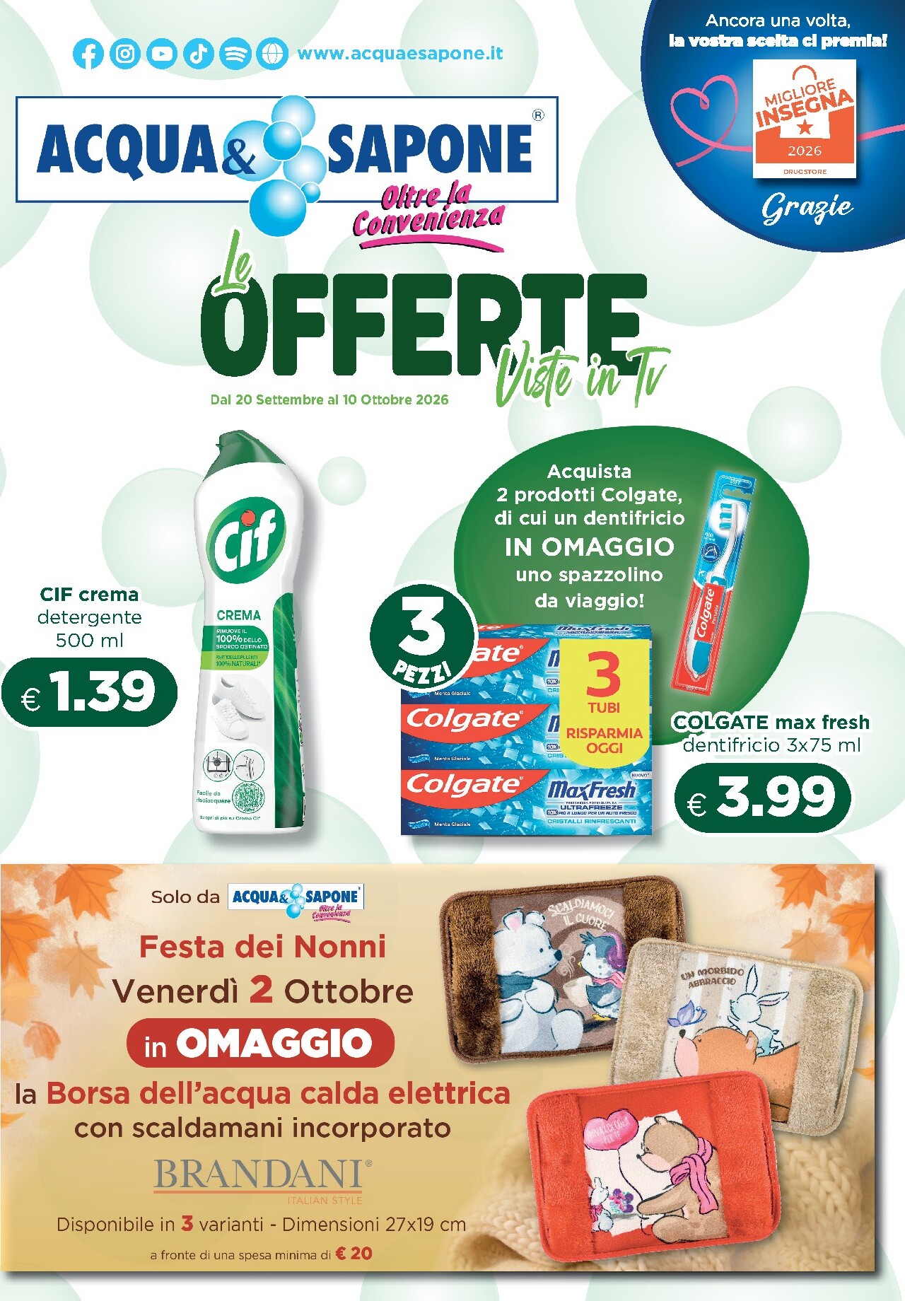 acqua-e-sapone - Volantino attuale di Acqua e Sapone valido dal domenica 20/09/2026 al sabato 10/10/2026