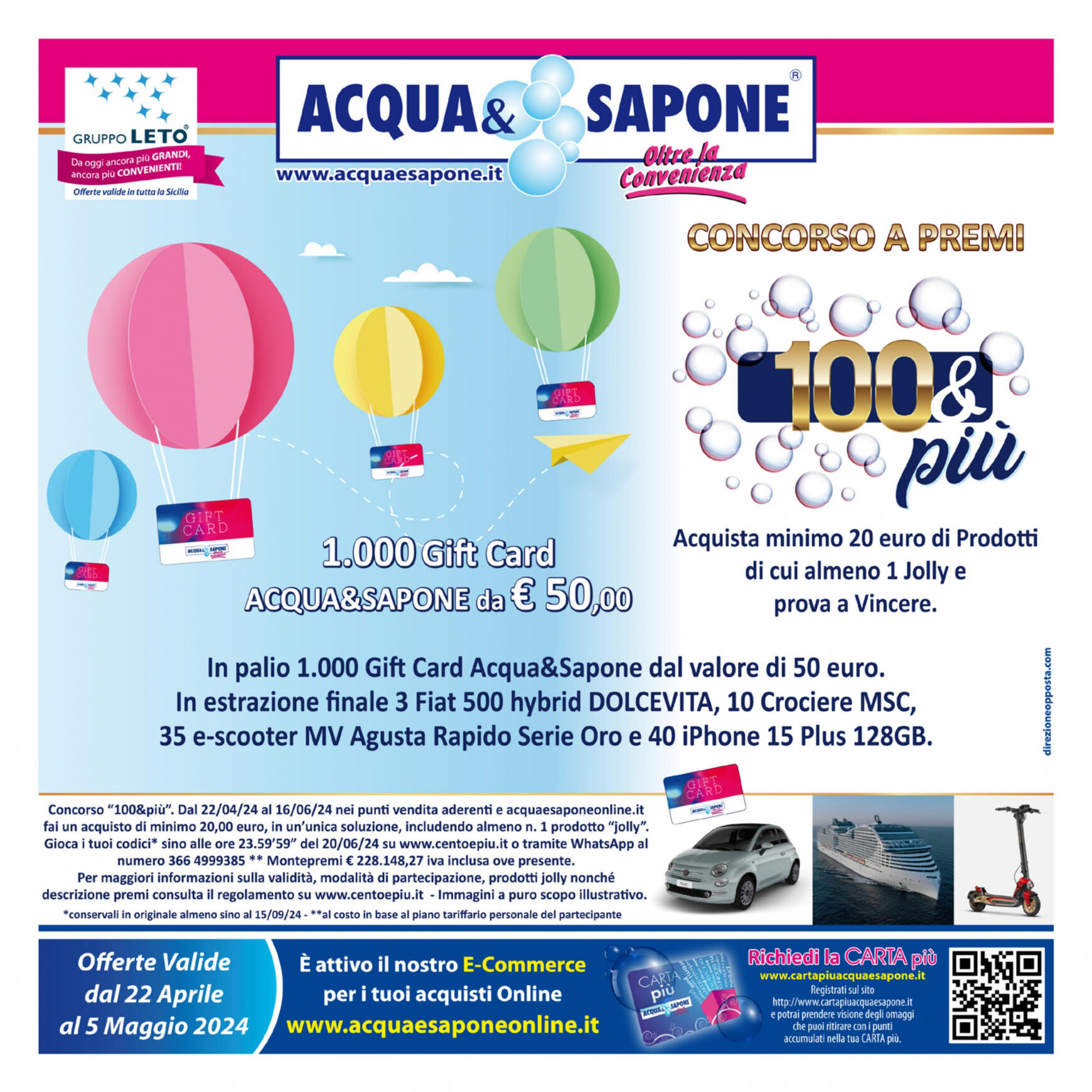 acqua-e-sapone - Nuovo volantino Acqua e Sapone 22.04. - 05.05.