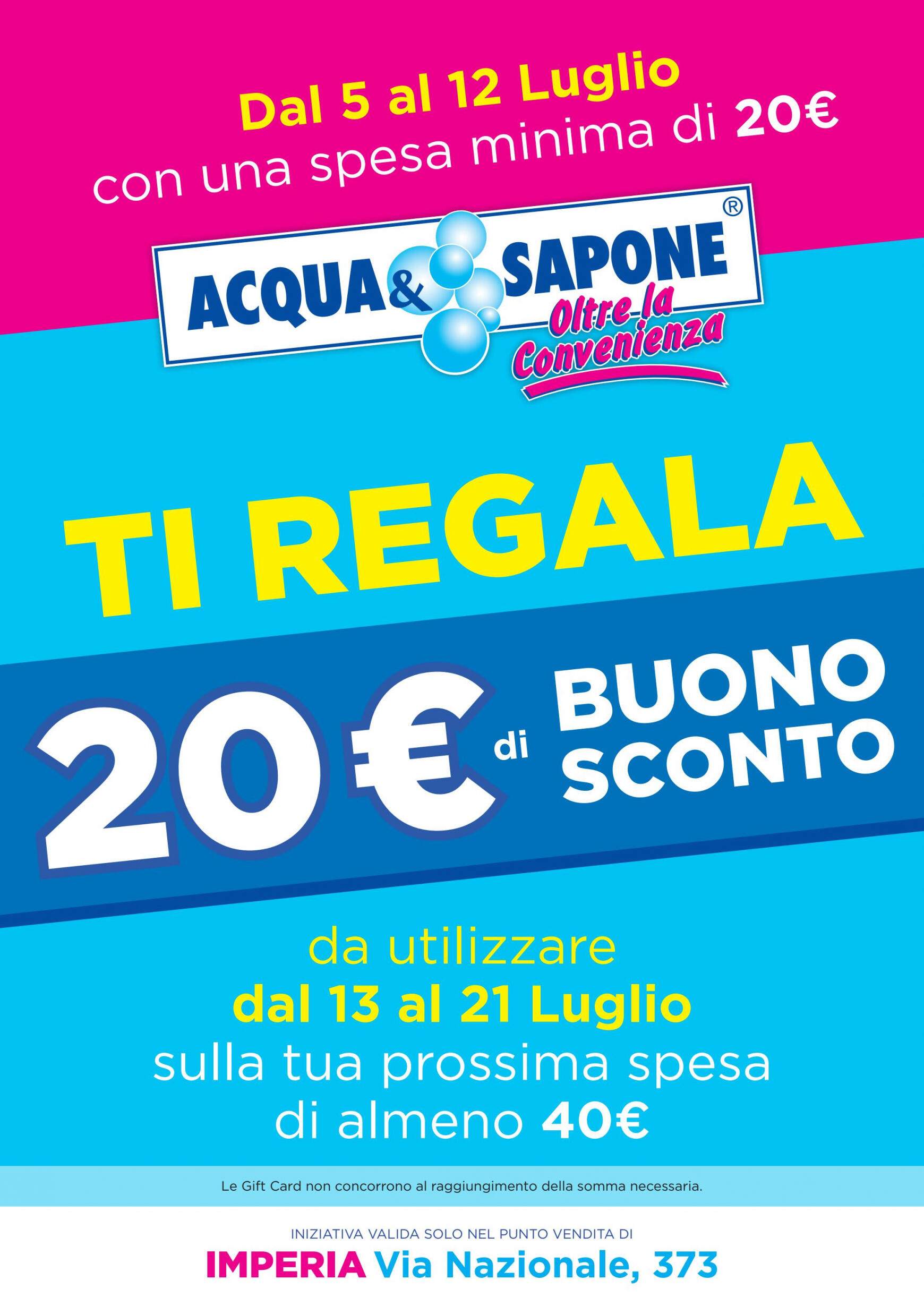 acqua-e-sapone - Nuovo volantino Acqua e Sapone - IMPERIA Via Nazionale 05.07. - 12.07. - page: 1