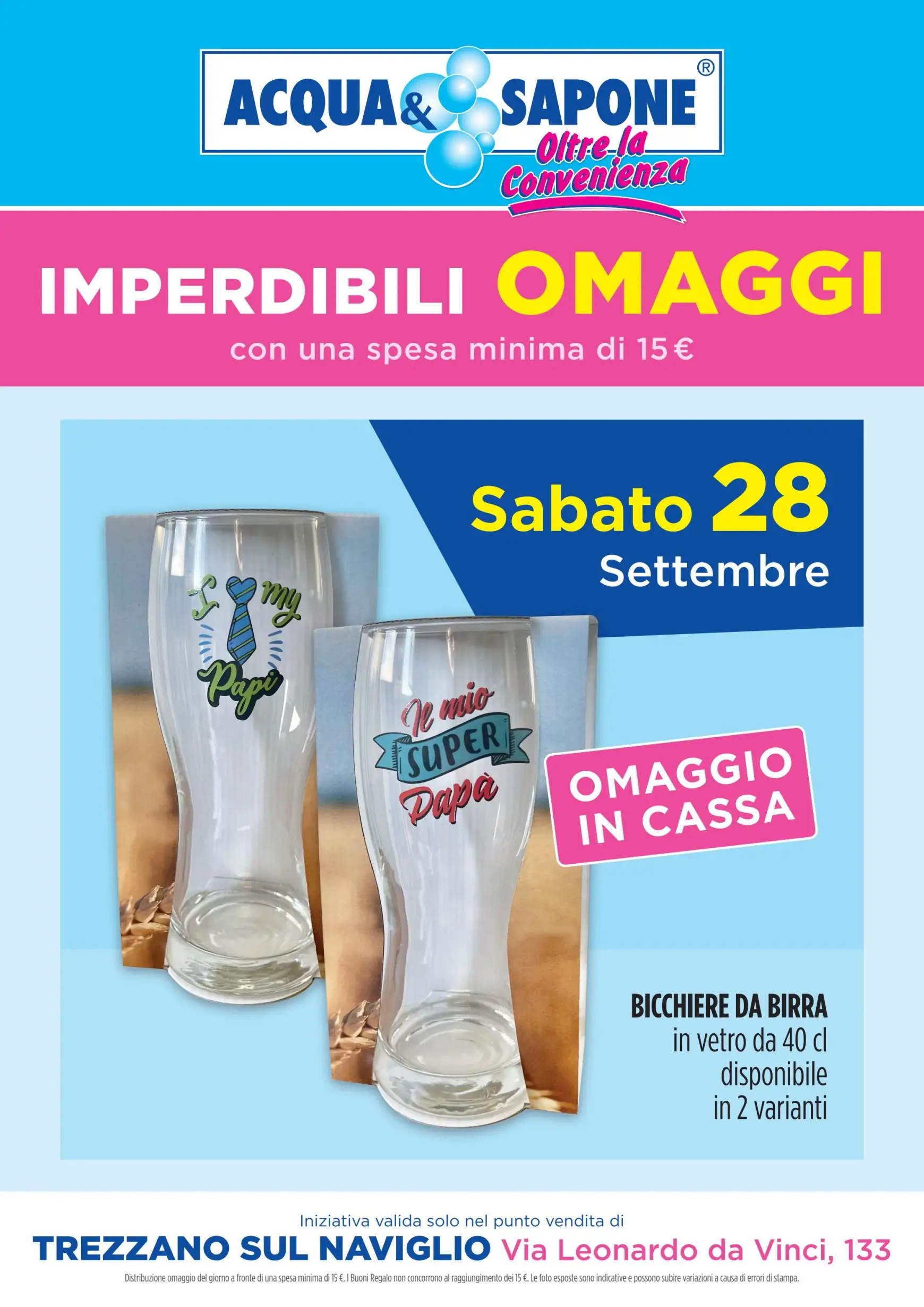 acqua-e-sapone - Nuovo volantino Acqua e Sapone - Bicchiere da Birra 28.09. - 28.09.