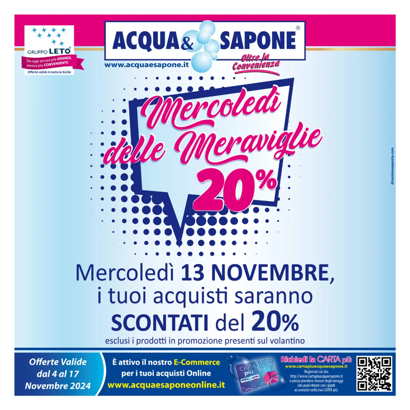 acqua-e-sapone - Volantino Acqua e Sapone valido dal 04.11. al 17.11.