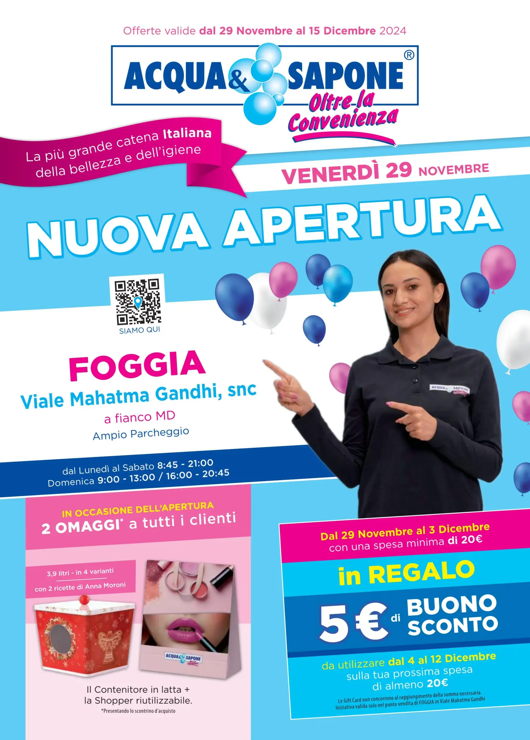 acqua-e-sapone - Volantino Acqua e Sapone - Nuova apertura Foggia 2 valido dal 29/11 al 15/12