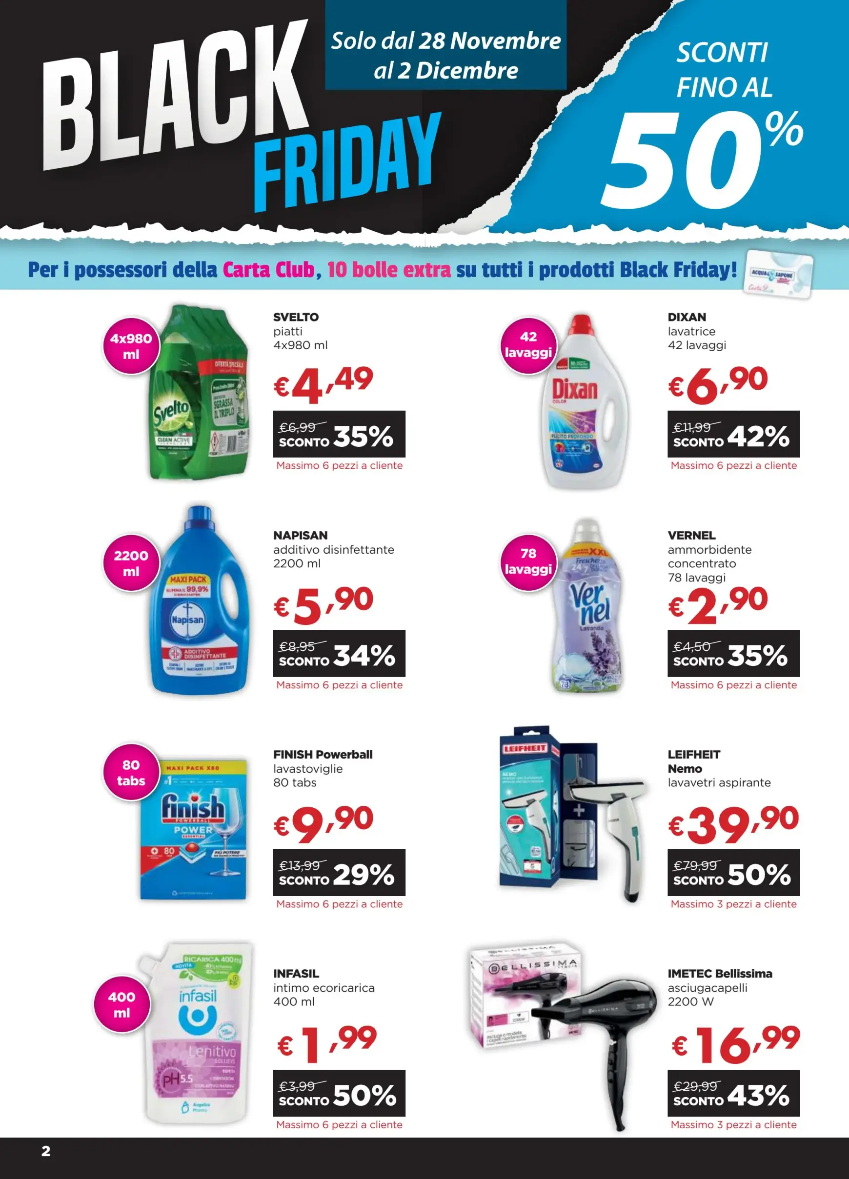 acqua-e-sapone - Volantino Acqua e Sapone - Black Friday valido dal 28/11 al 15/12 - page: 2