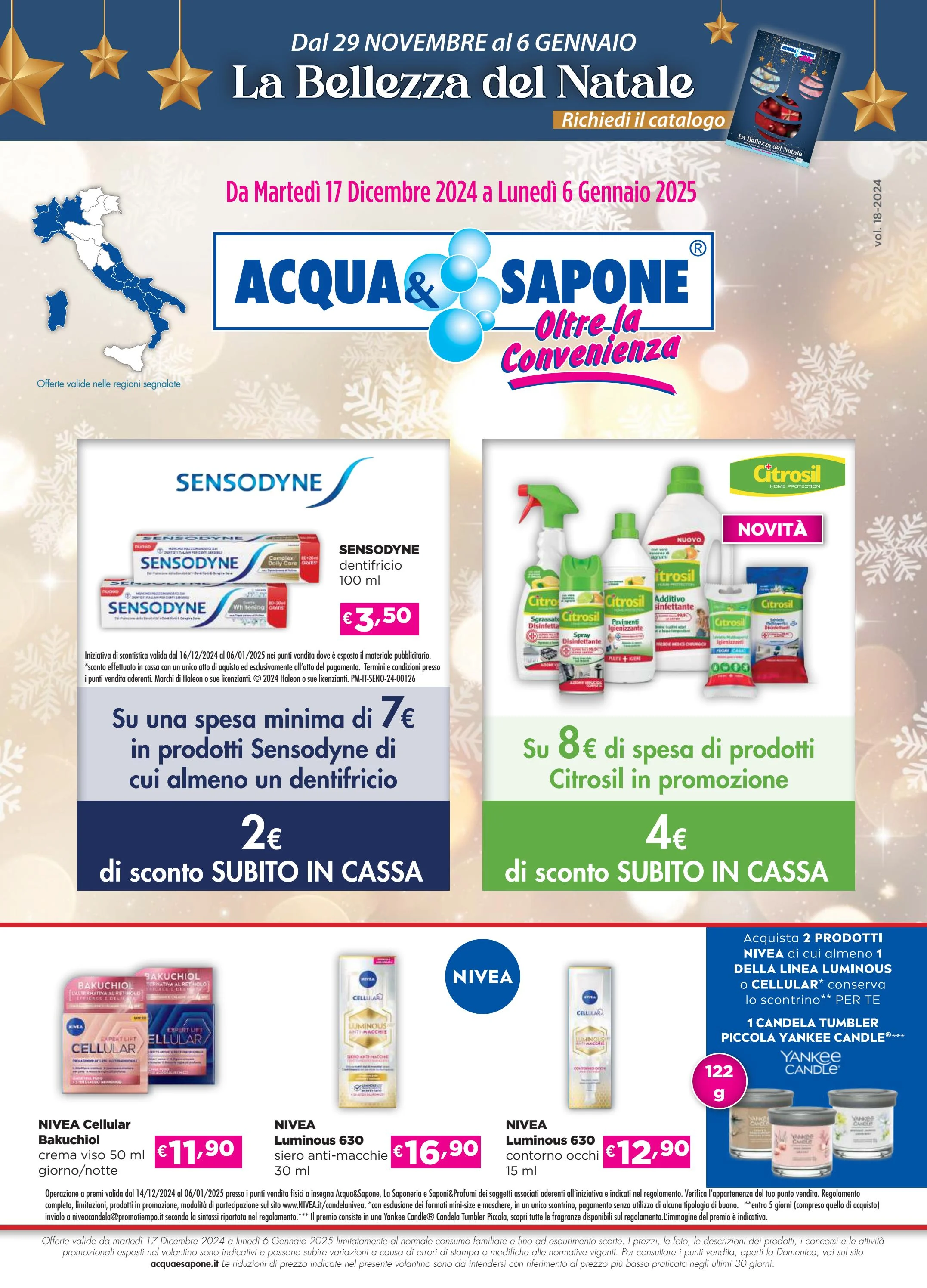 acqua-e-sapone - Volantino Acqua e Sapone valido dal 17/12 al 06/01