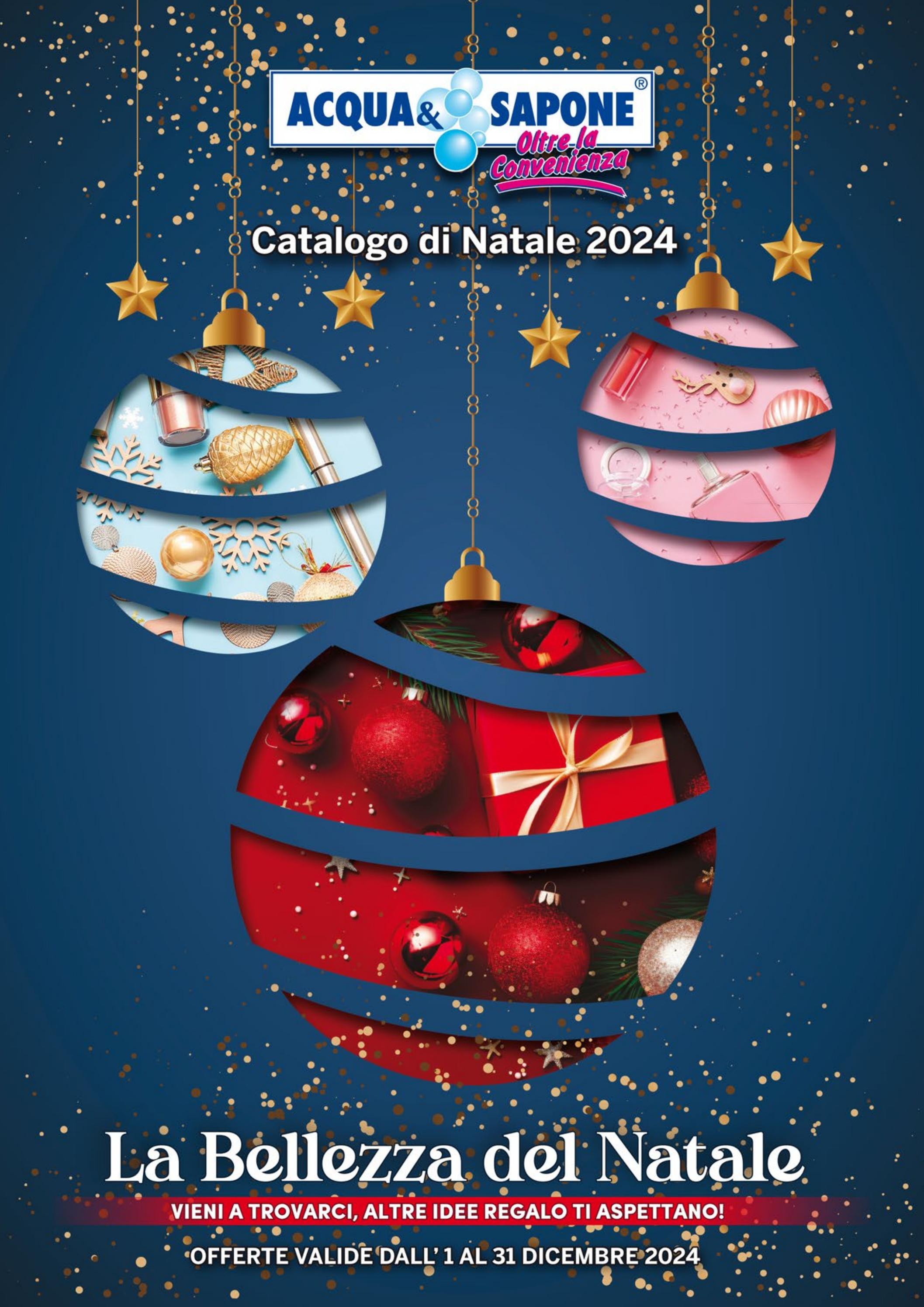 acqua-e-sapone - Volantino Acqua e Sapone - Catalogo di Natale valido dal 01/12 al 31/12