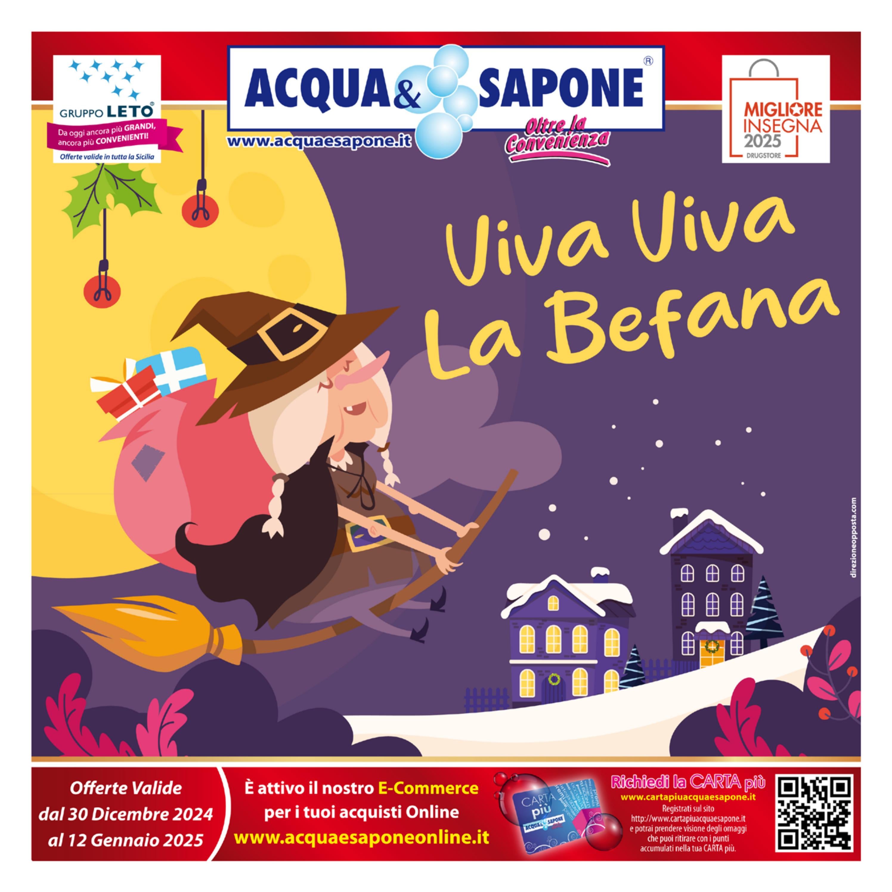 acqua-e-sapone - Volantino Acqua e Sapone valido dal 30/12 al 12/01