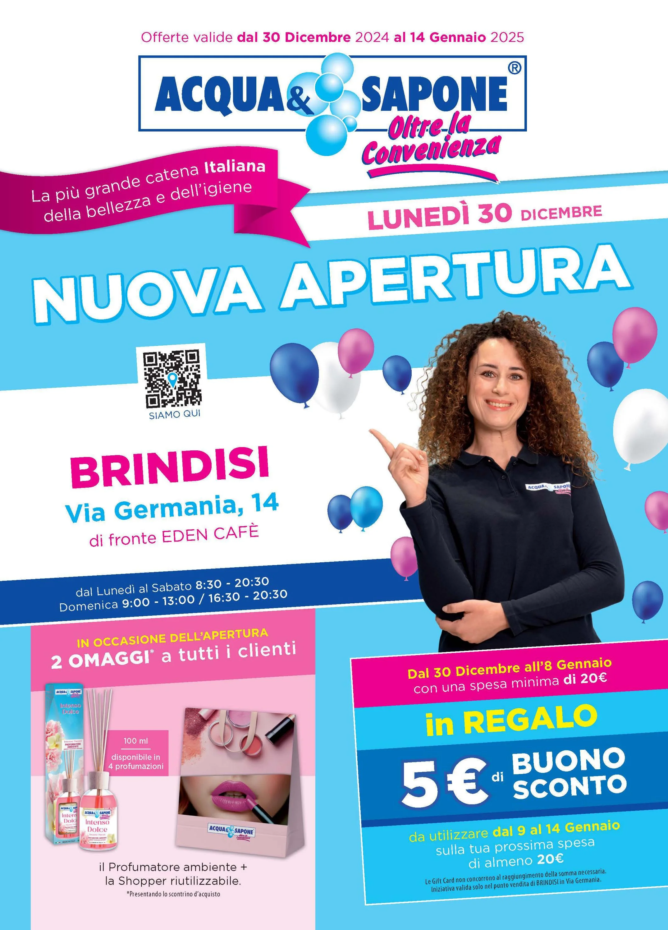 acqua-e-sapone - Volantino Acqua e Sapone - Brindisi valido dal 30/12 al 14/01