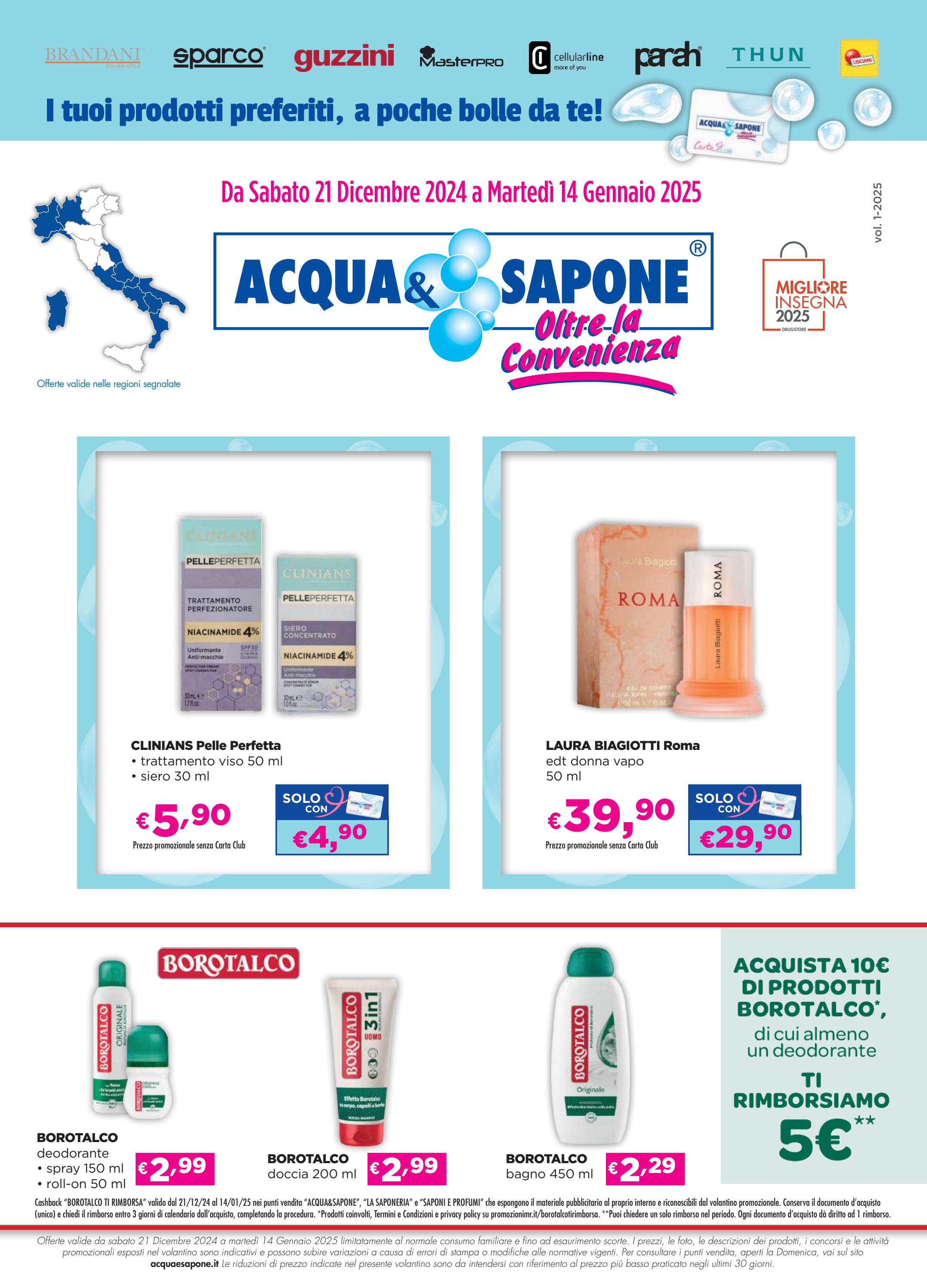 acqua-e-sapone - Volantino Acqua e Sapone valido dal 21/12 al 14/01