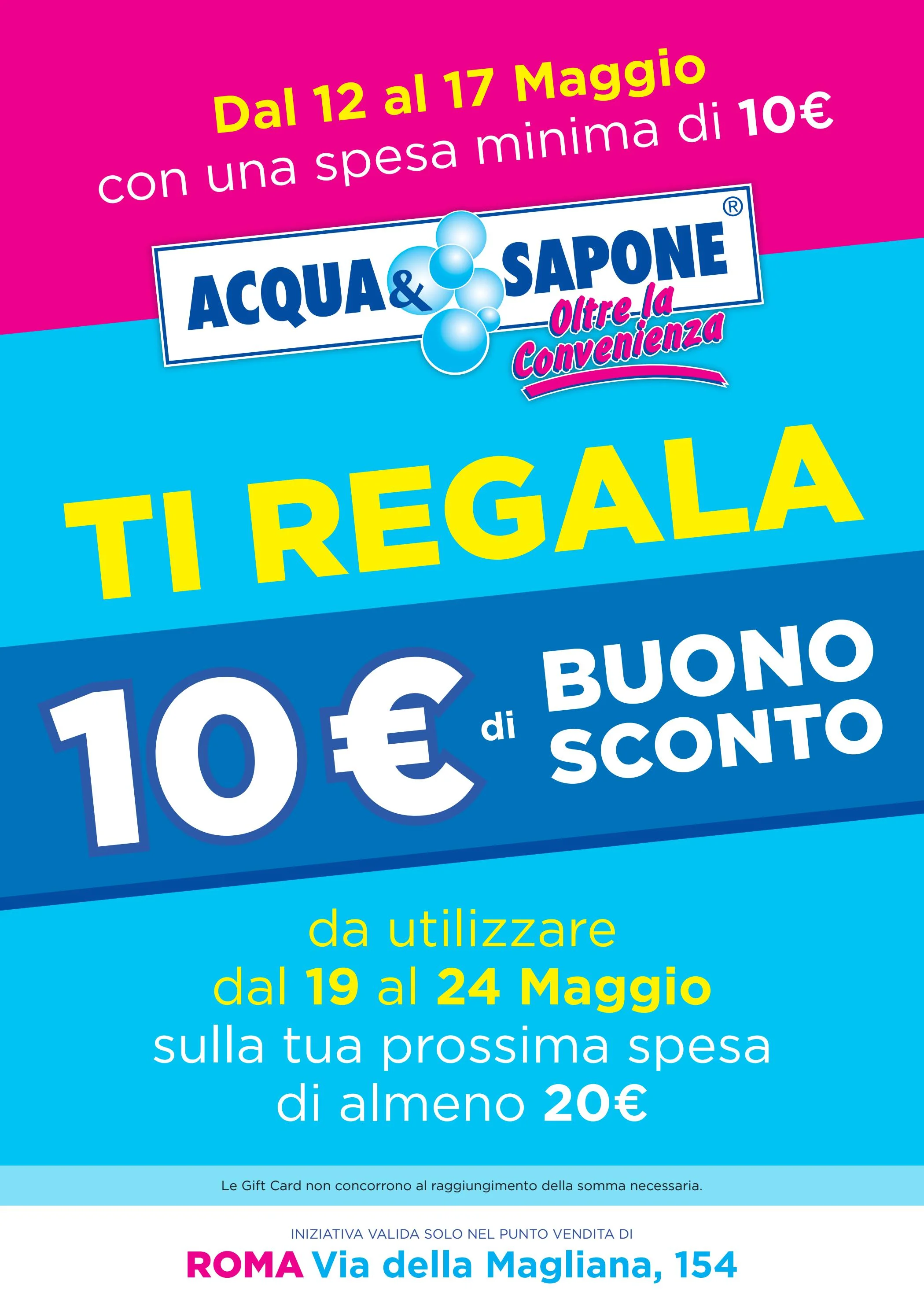 acqua-e-sapone - Volantino Acqua e Sapone - Tornasconto valido dal 12/05 al 17/05
