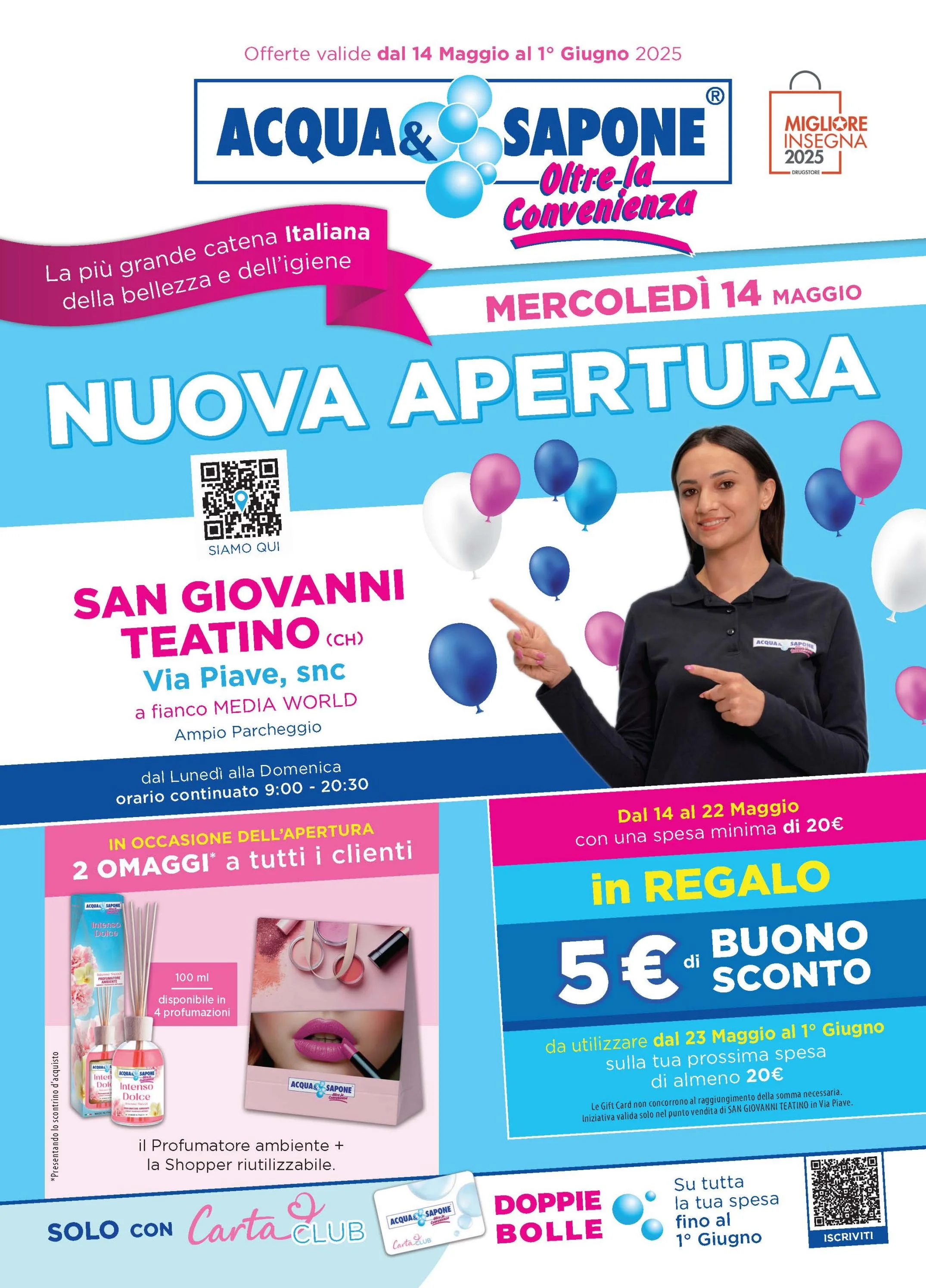 acqua-e-sapone - Volantino Acqua e Sapone - Nuova Apertura San Giovanni Teatino valido dal 14/05 al 01/06