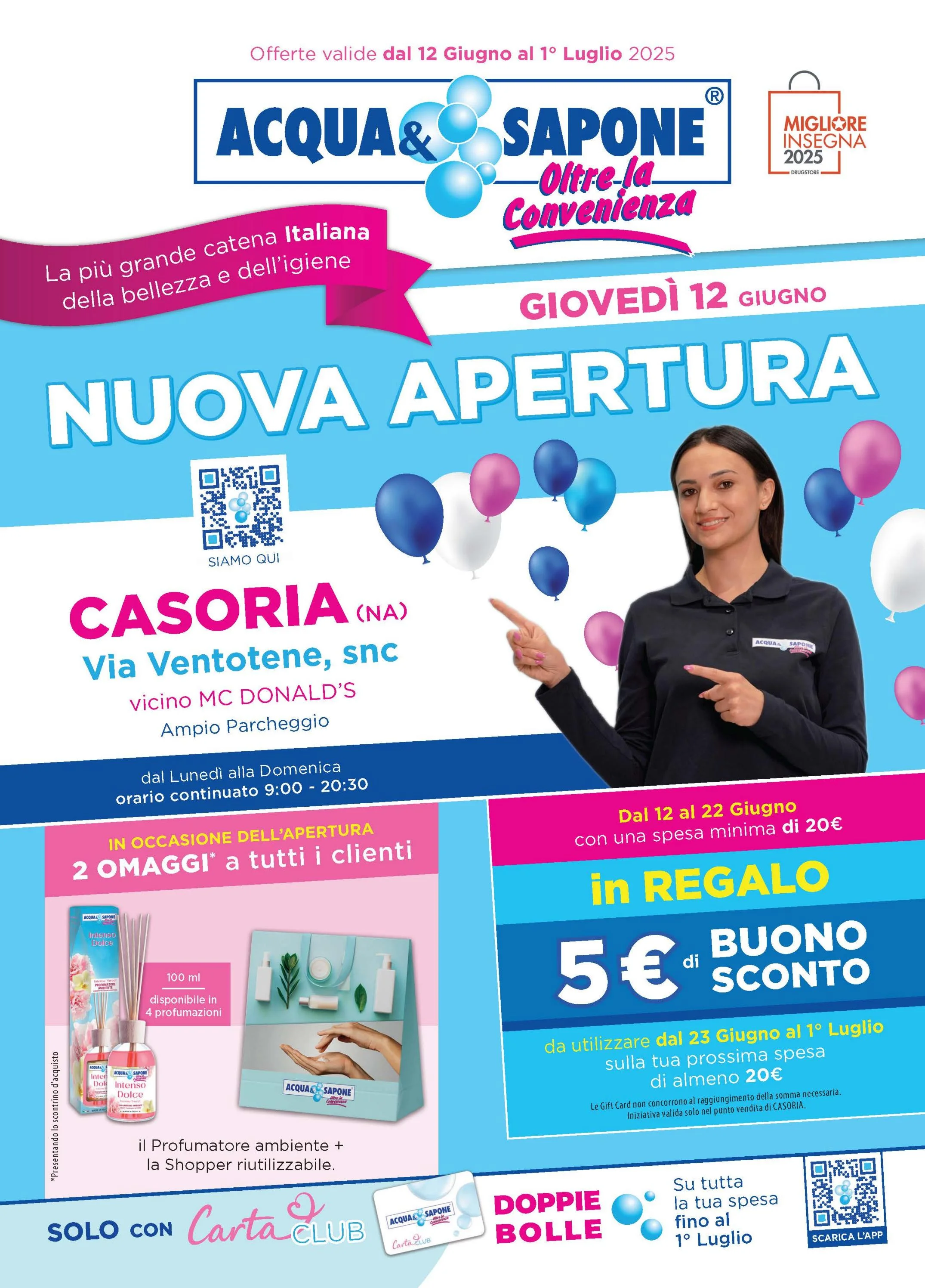 acqua-e-sapone - Volantino Acqua e Sapone - Nuova apertura Casoria valido dal 12/06 al 01/07