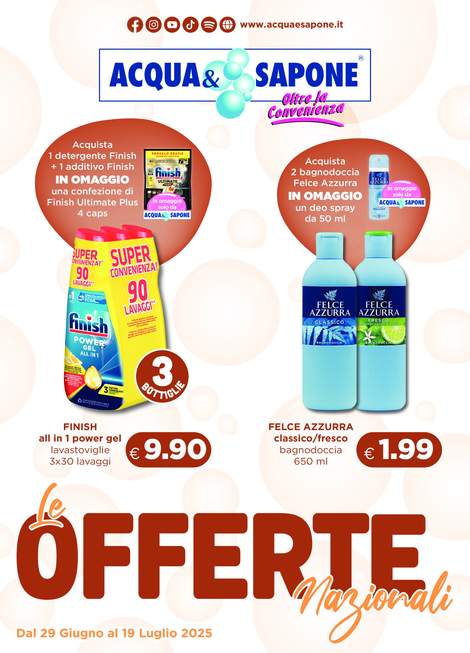 acqua-e-sapone - Volantino Acqua e Sapone valido dal 29/06 al 19/07