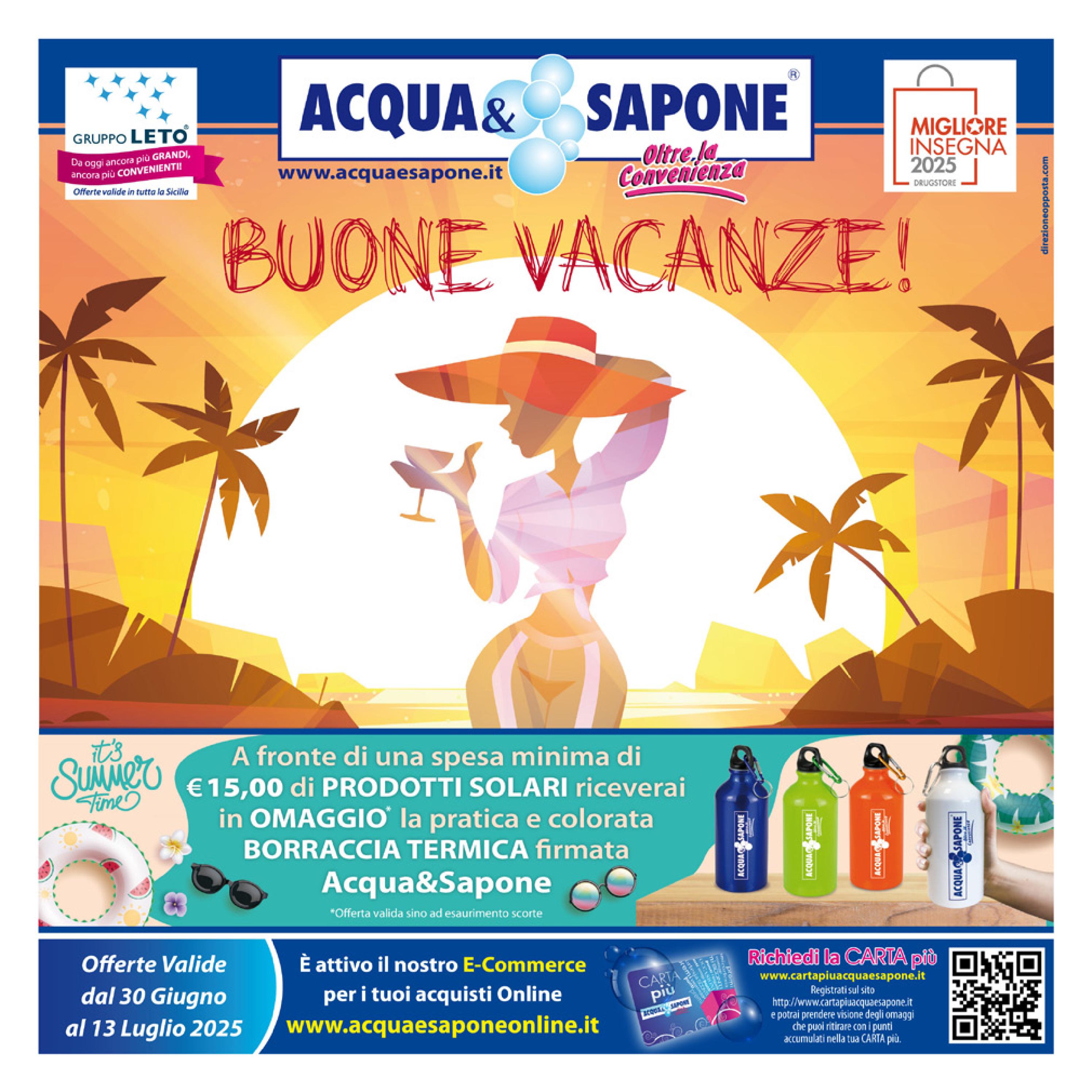 acqua-e-sapone - Volantino Acqua e Sapone valido dal 30/06 al 13/07