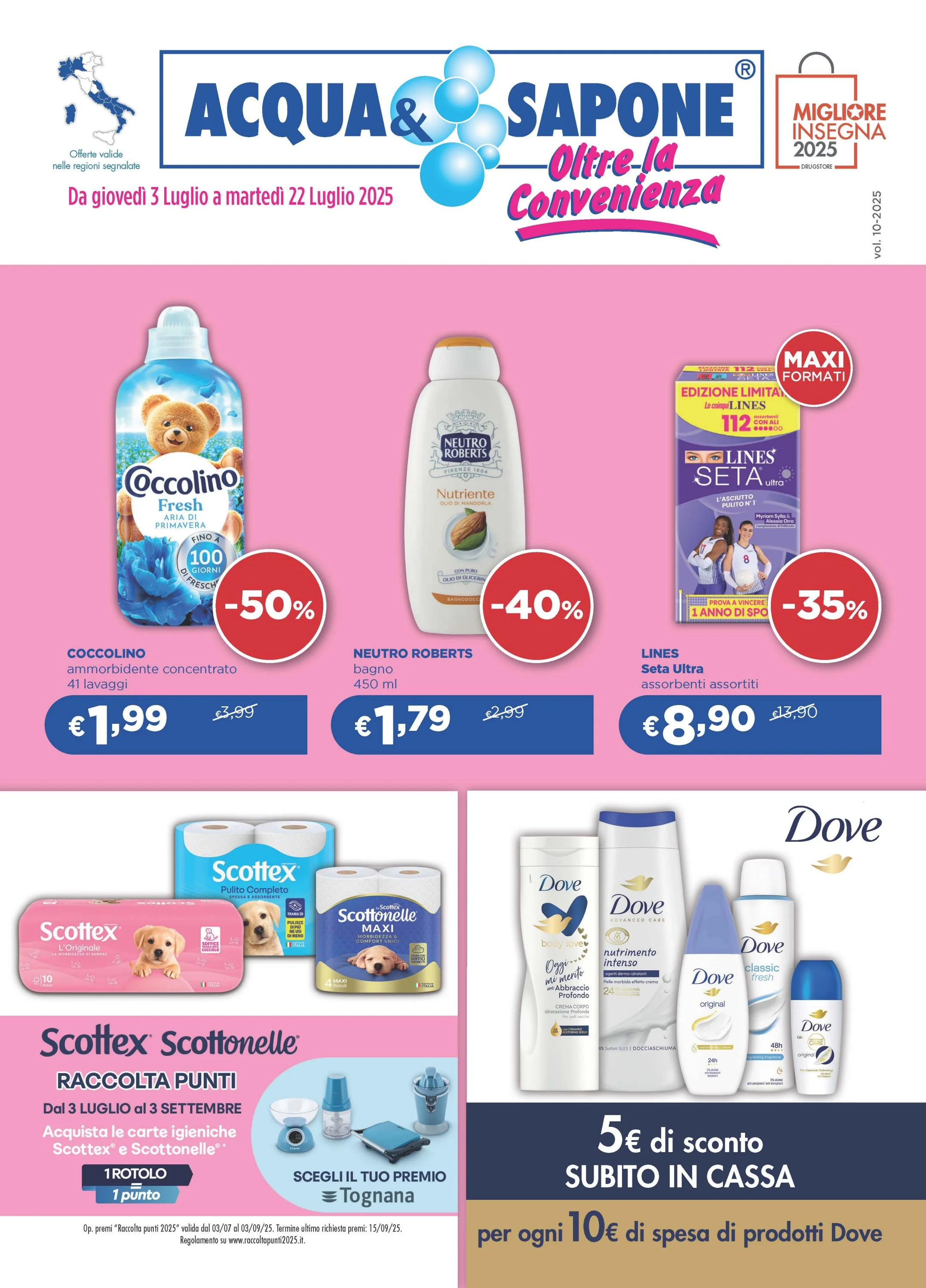 acqua-e-sapone - Volantino Acqua e Sapone valido dal 03/07 al 22/07