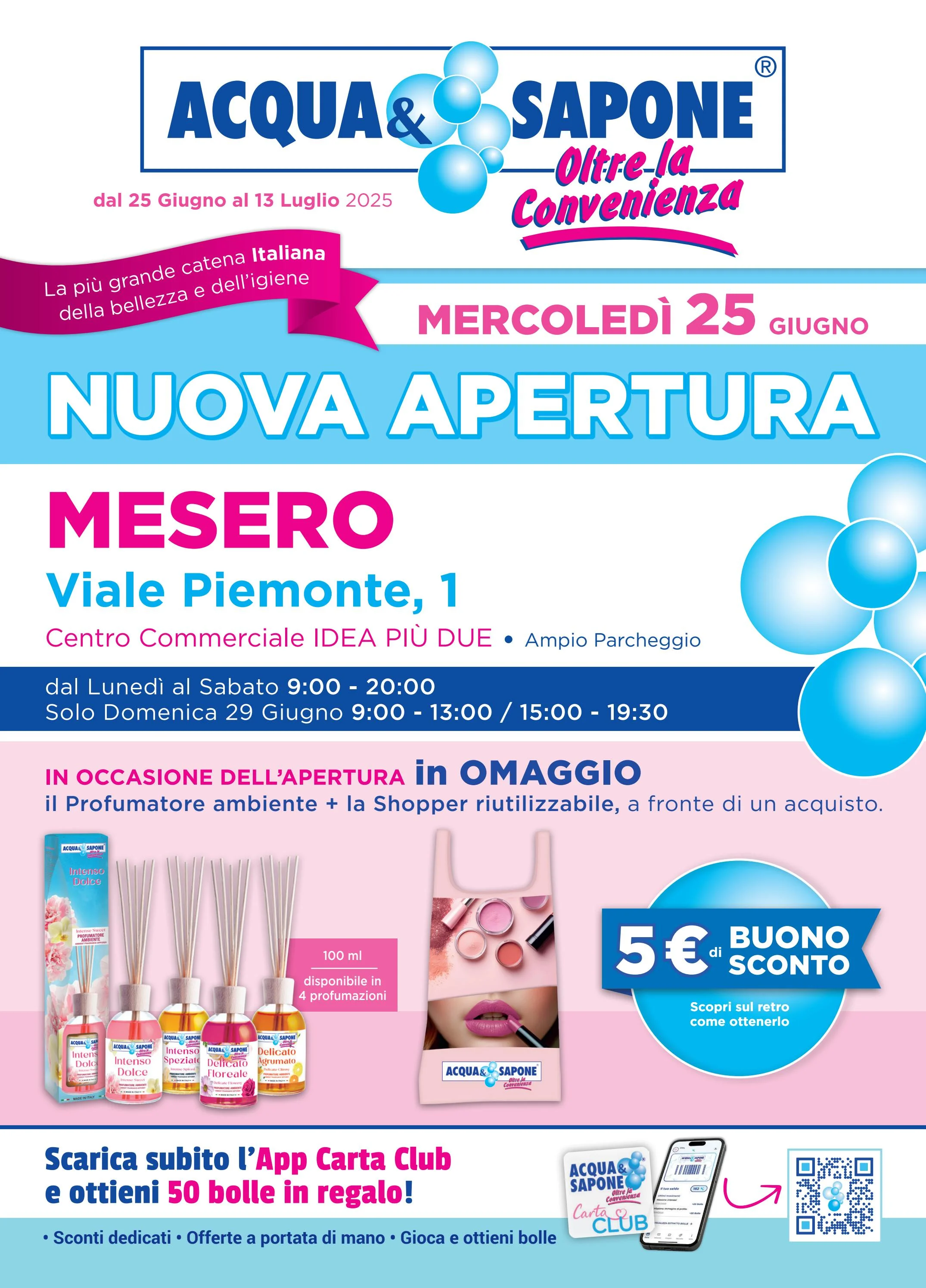 acqua-e-sapone - Volantino Acqua e Sapone - Mesero valido dal 25/06 al 13/07