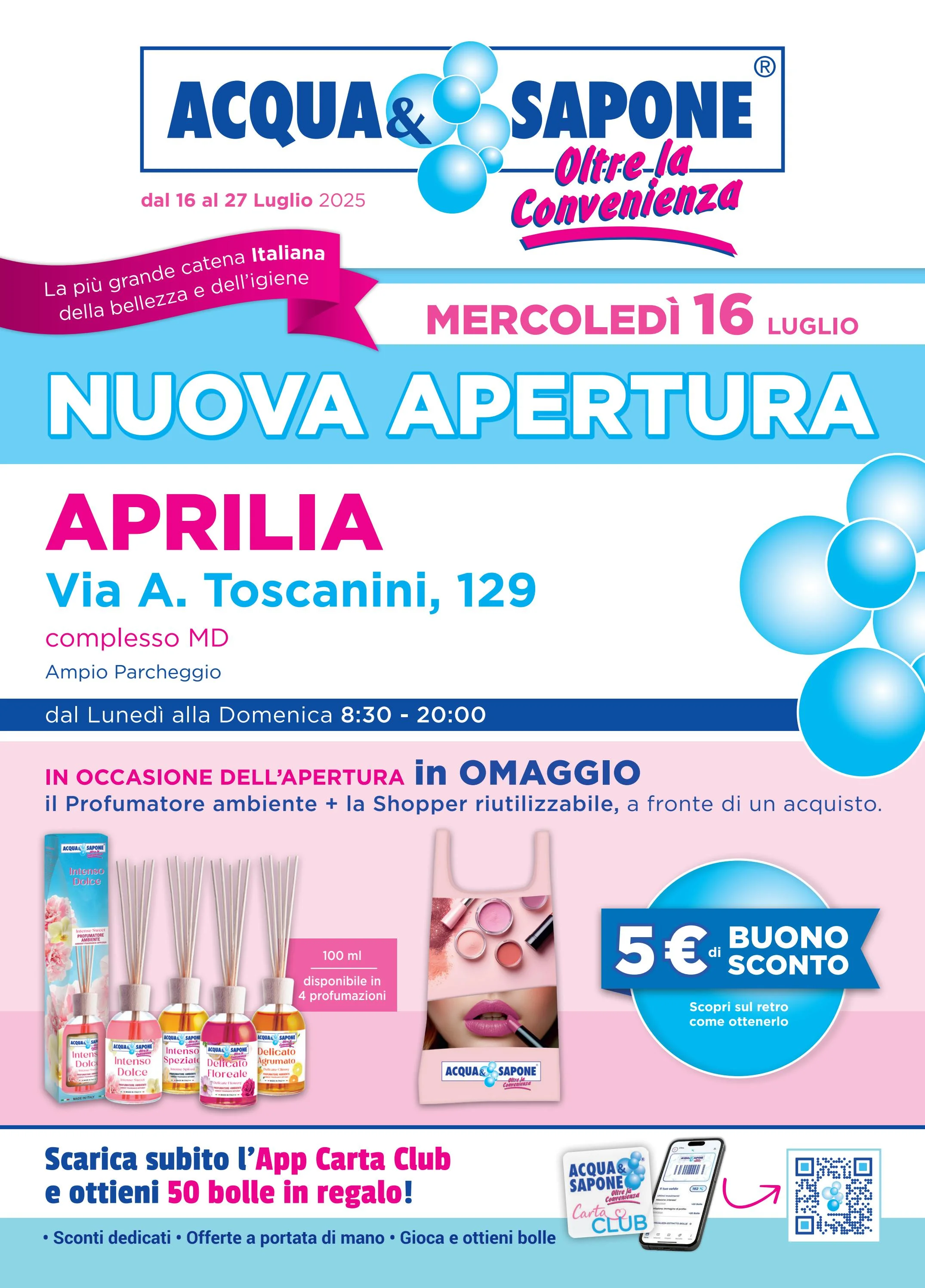 acqua-e-sapone - Volantino Acqua e Sapone - Aprilia valido dal 16/07 al 27/07