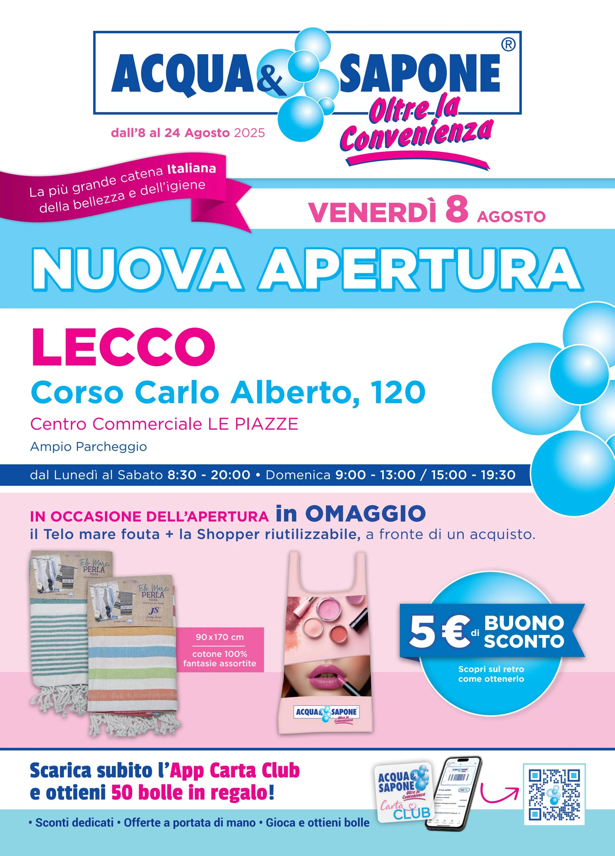 acqua-e-sapone - Volantino Acqua e Sapone - Lecco valido dal 08/08 al 24/08