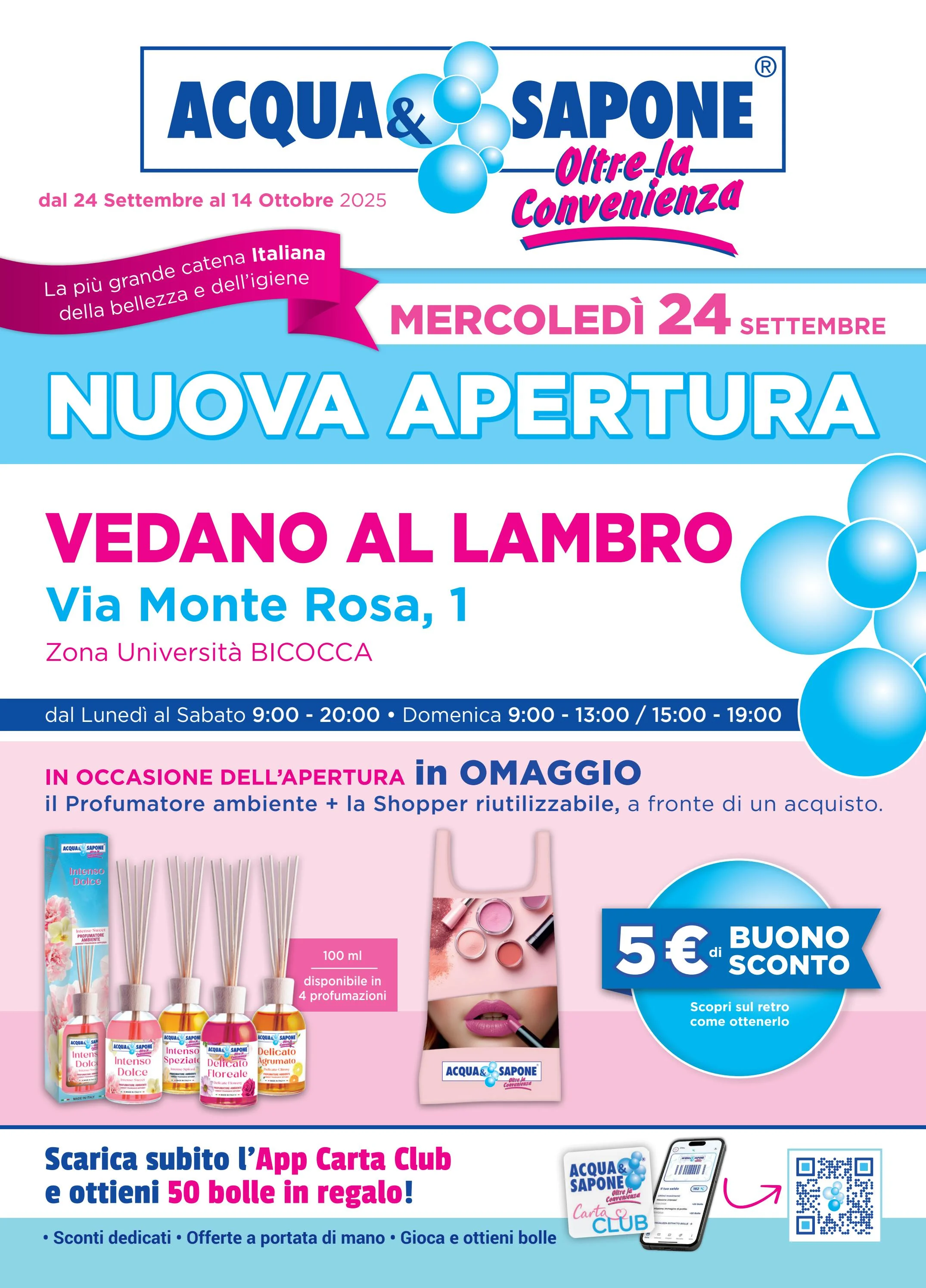 acqua-e-sapone - Volantino Acqua e Sapone - Vedano Al Lambro valido dal 24/09 al 14/10