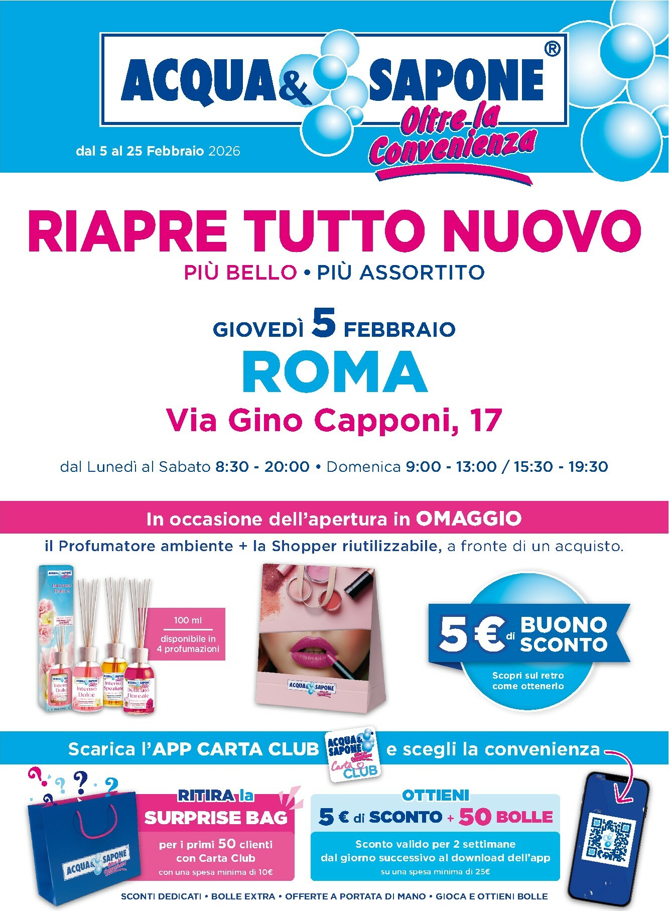 acqua-e-sapone - Volantino Acqua e Sapone - Roma valido dal 05/02/2026 al 25/02/2026