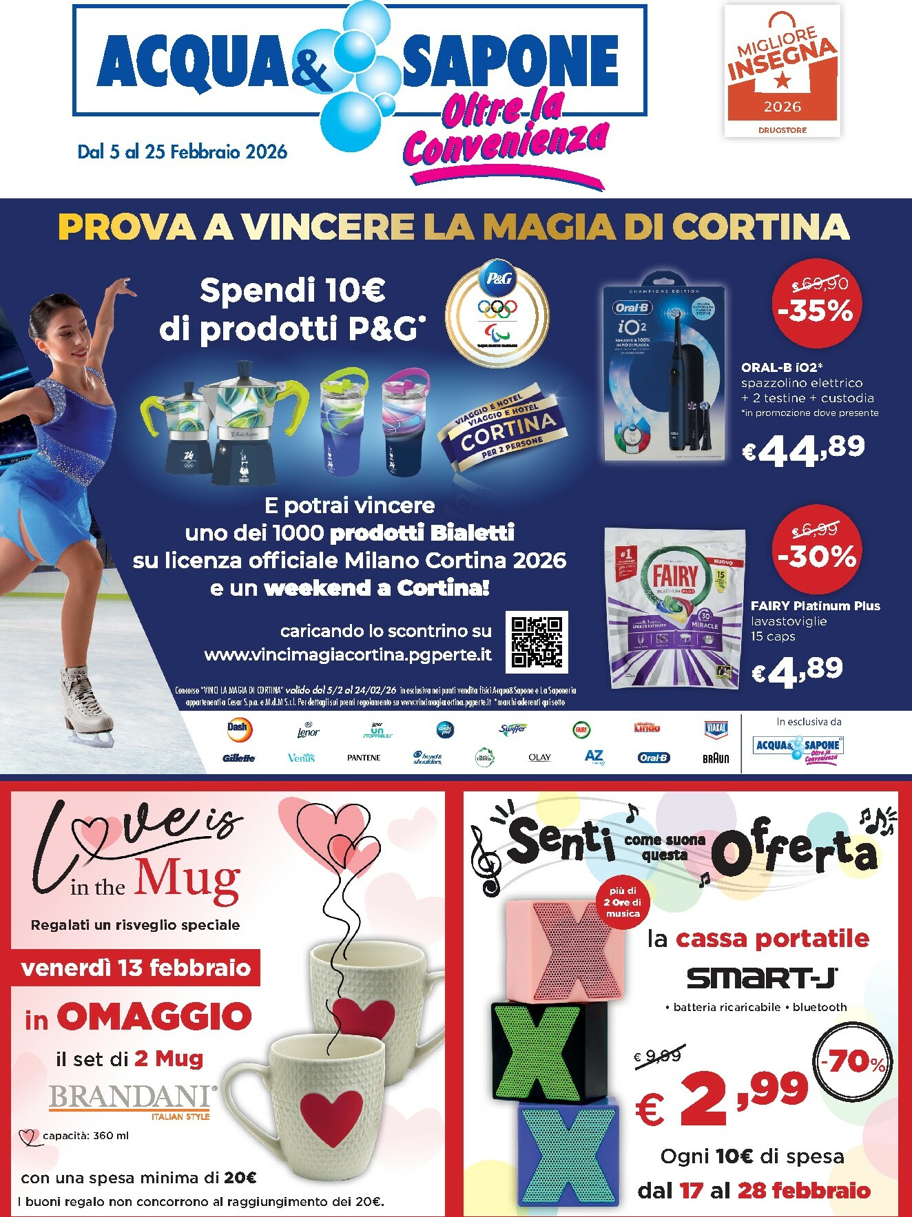 acqua-e-sapone - Volantino Acqua e Sapone - Toscana, dell’Umbria, Acquapendente, Rieti, Civitavecchia valido dal 05/02/2026 al 25/02/2026