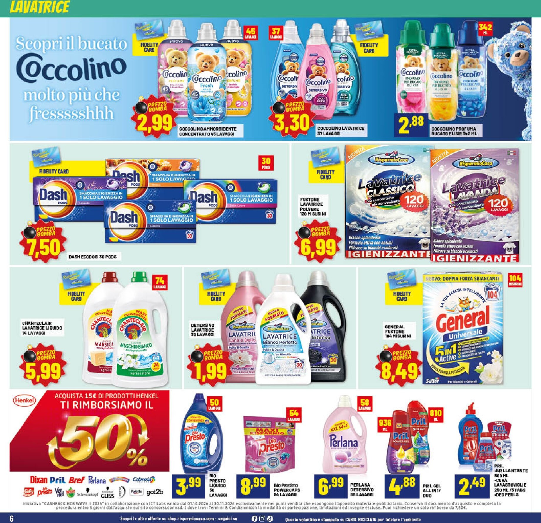 risparmio-casa - Volantino Risparmio Casa per la prossima settimana dal sabato 24/10/2026 al domenica 08/11/2026 - page: 6