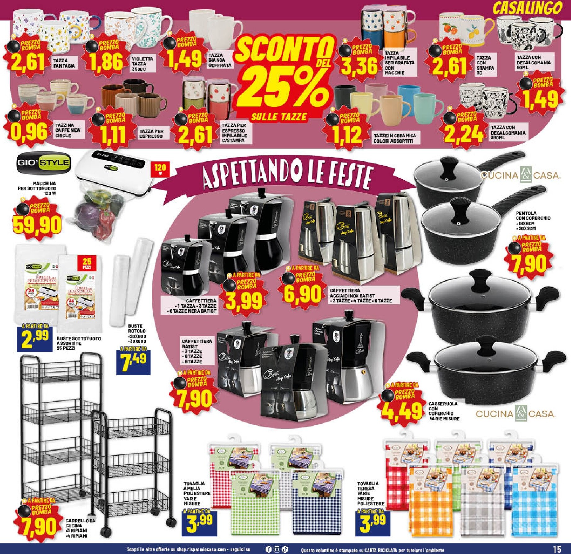 risparmio-casa - Volantino Risparmio Casa per la prossima settimana dal sabato 24/10/2026 al domenica 08/11/2026 - page: 15