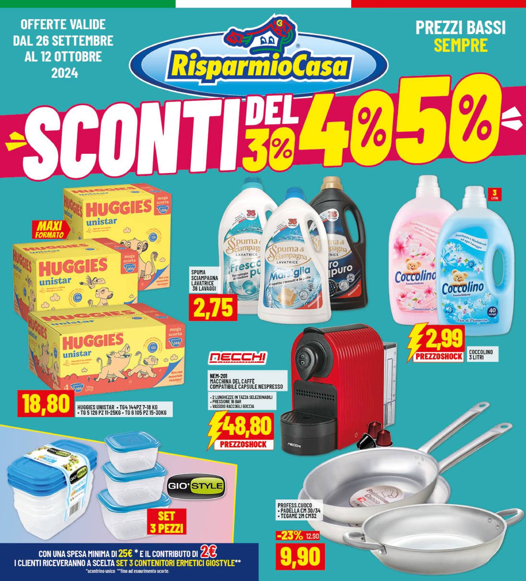 risparmio-casa - Nuovo volantino Risparmio Casa 26.09. - 12.10. - page: 1