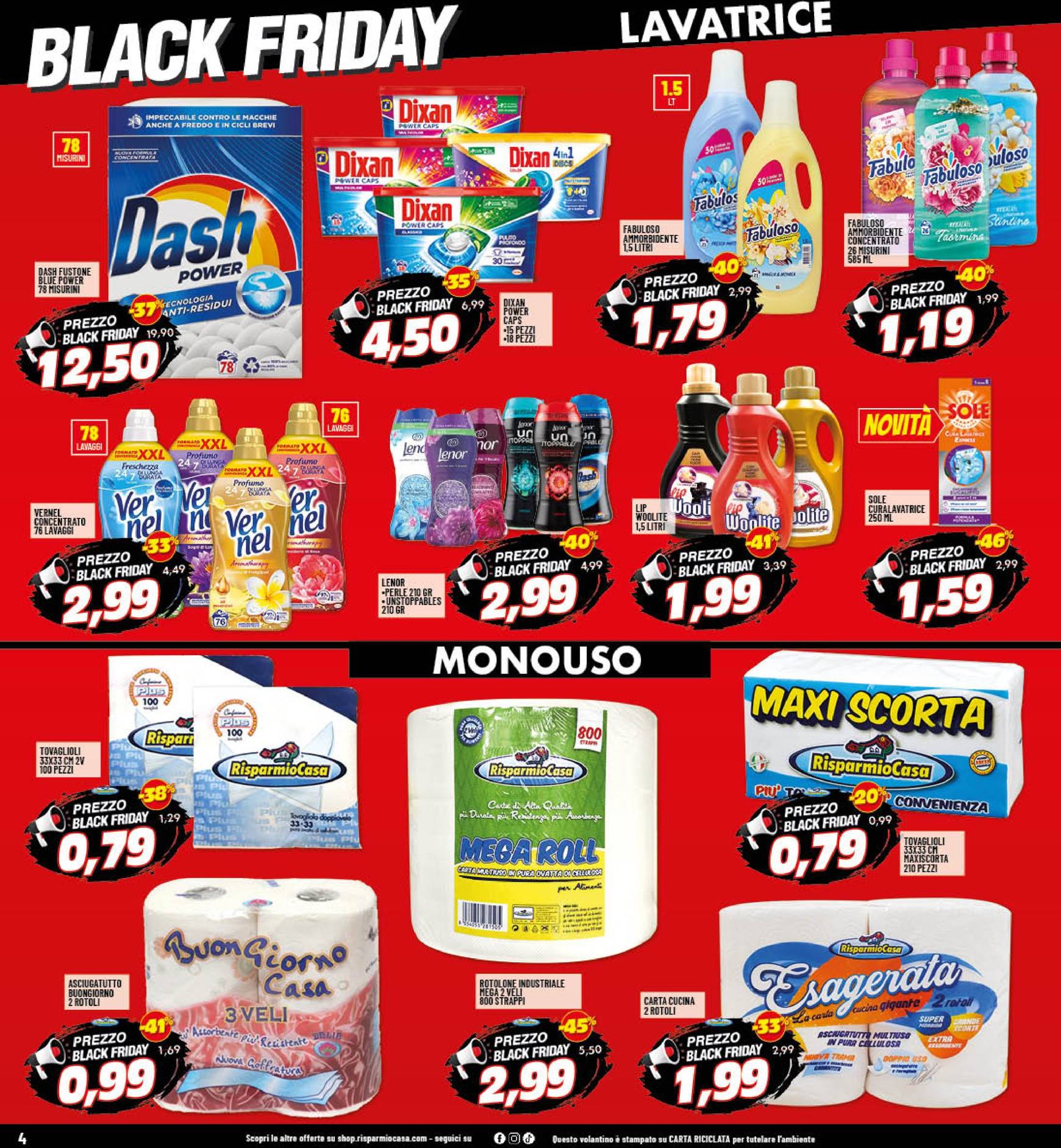 risparmio-casa - Volantino Risparmio Casa - Black Friday valido dal 14.11. al 21.11. - page: 4