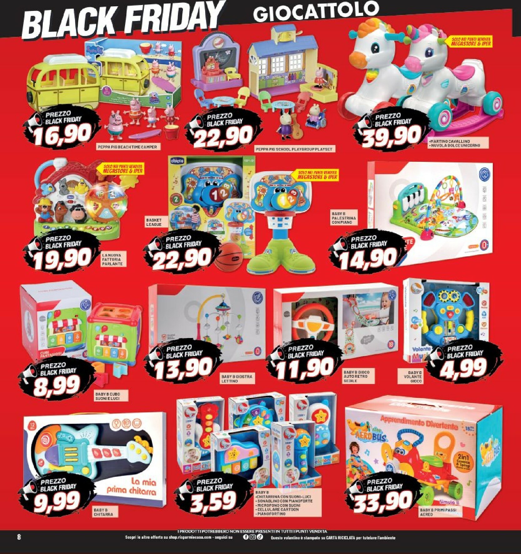 risparmio-casa - Volantino Risparmio Casa - Black Friday valido dal 13/11 al 20/11 - page: 8