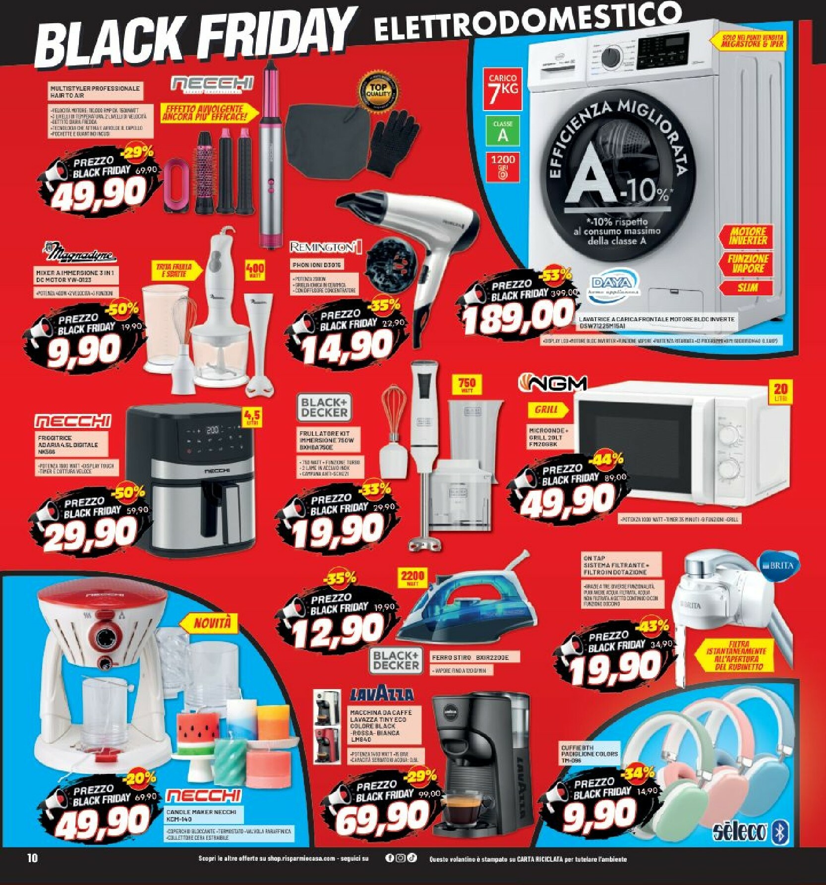 risparmio-casa - Volantino Risparmio Casa - Black Friday valido dal 13/11 al 20/11 - page: 10