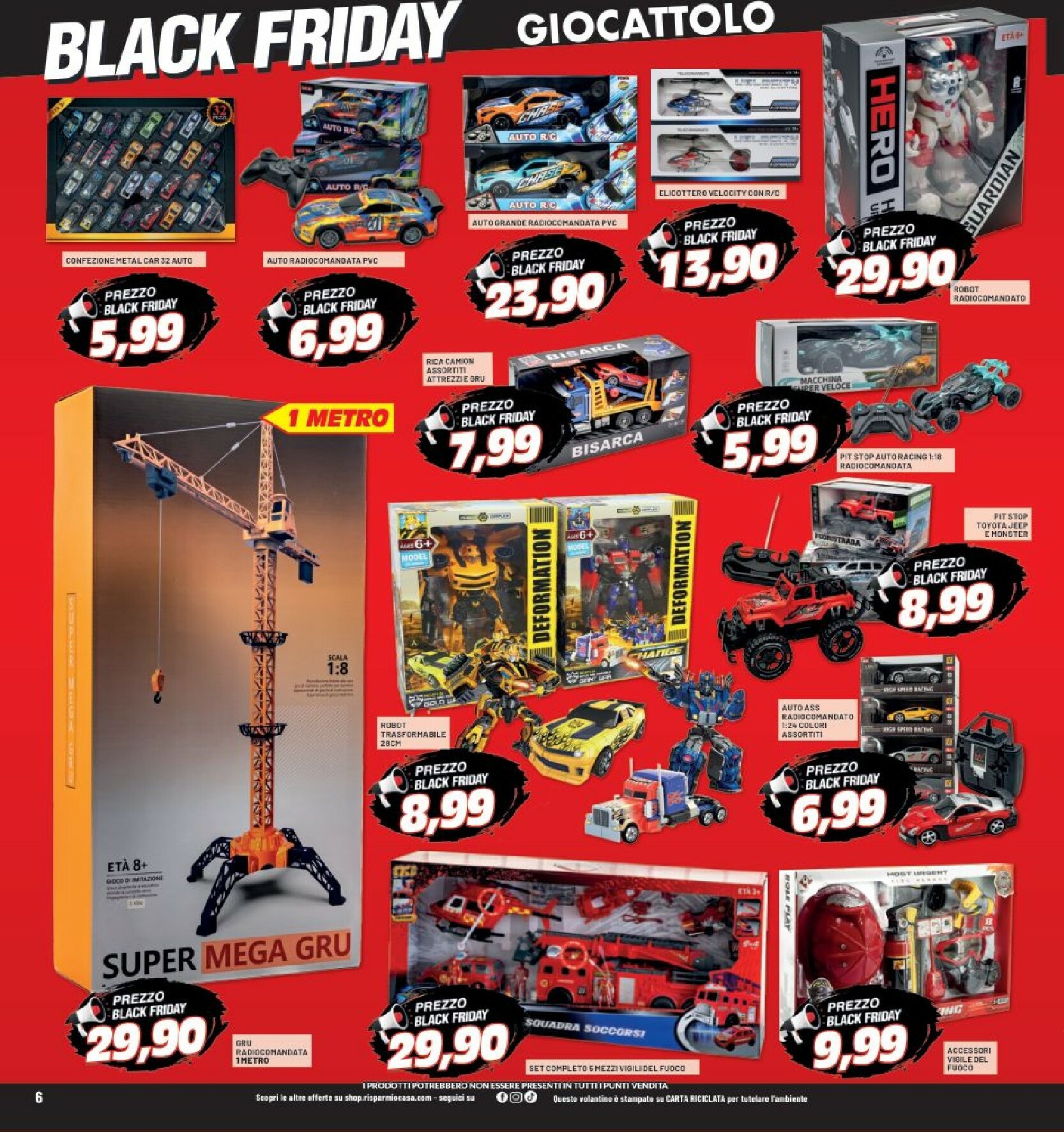 risparmio-casa - Volantino Risparmio Casa - Black Friday valido dal 13/11 al 20/11 - page: 6