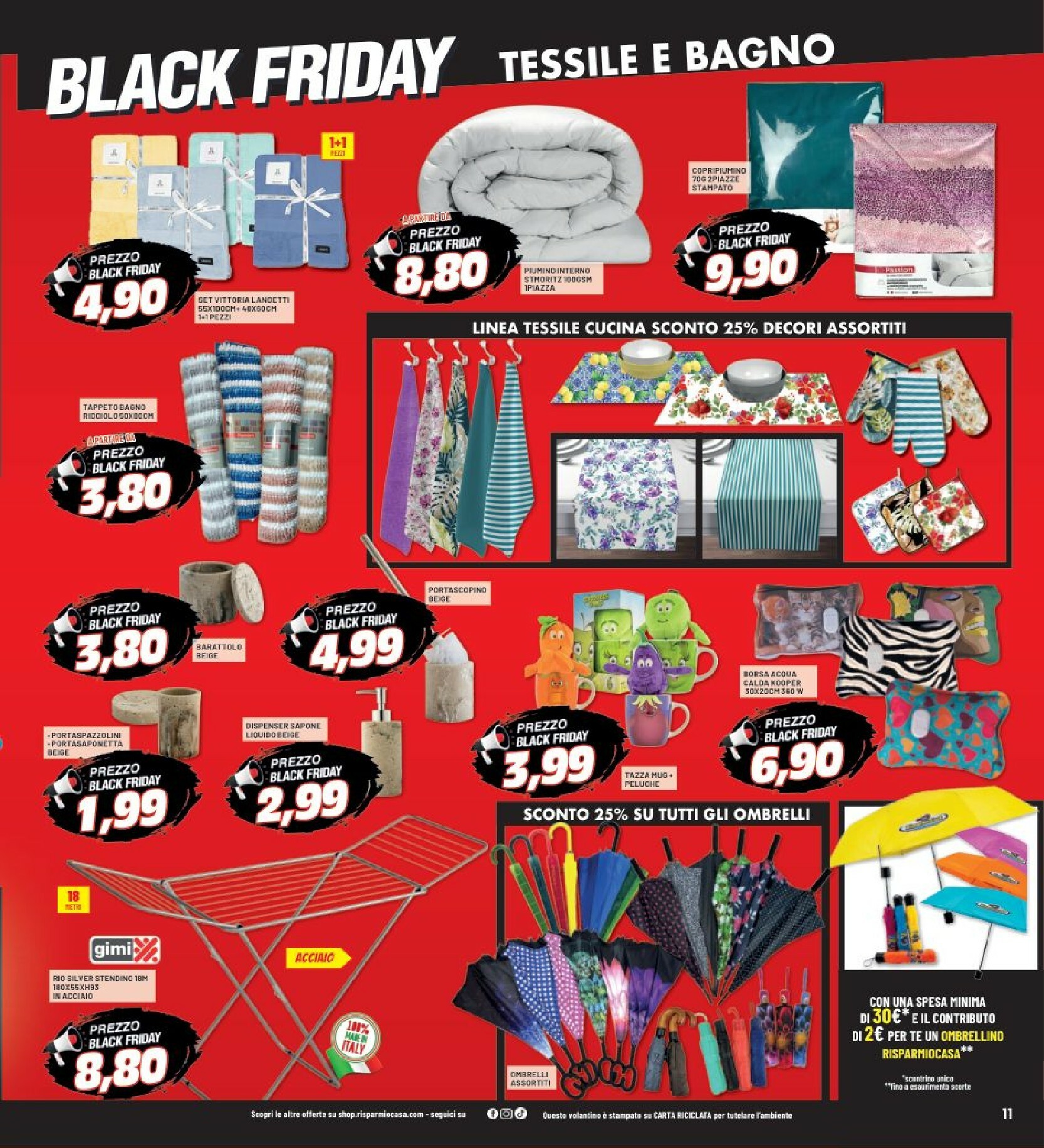 risparmio-casa - Volantino Risparmio Casa - Black Friday valido dal 13/11 al 20/11 - page: 11