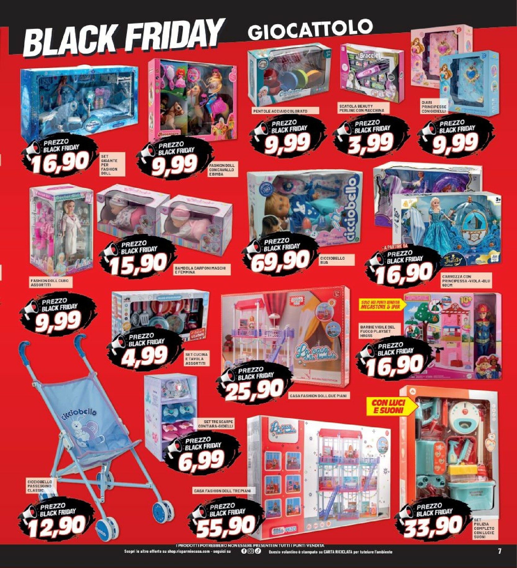 risparmio-casa - Volantino Risparmio Casa - Black Friday valido dal 13/11 al 20/11 - page: 7