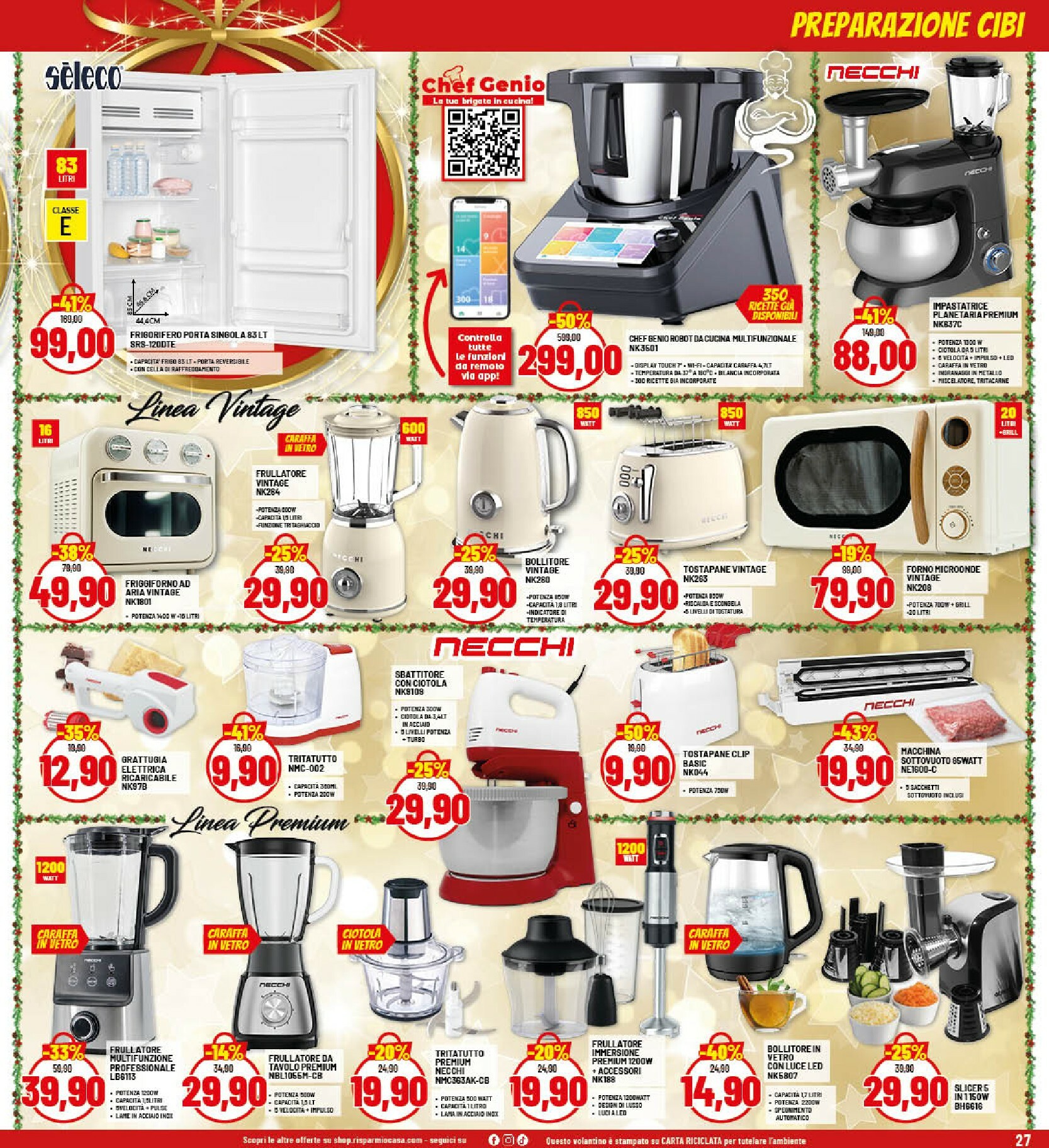 risparmio-casa - Volantino Risparmio Casa - Natale valido dal 26/11 al 20/12 - page: 27