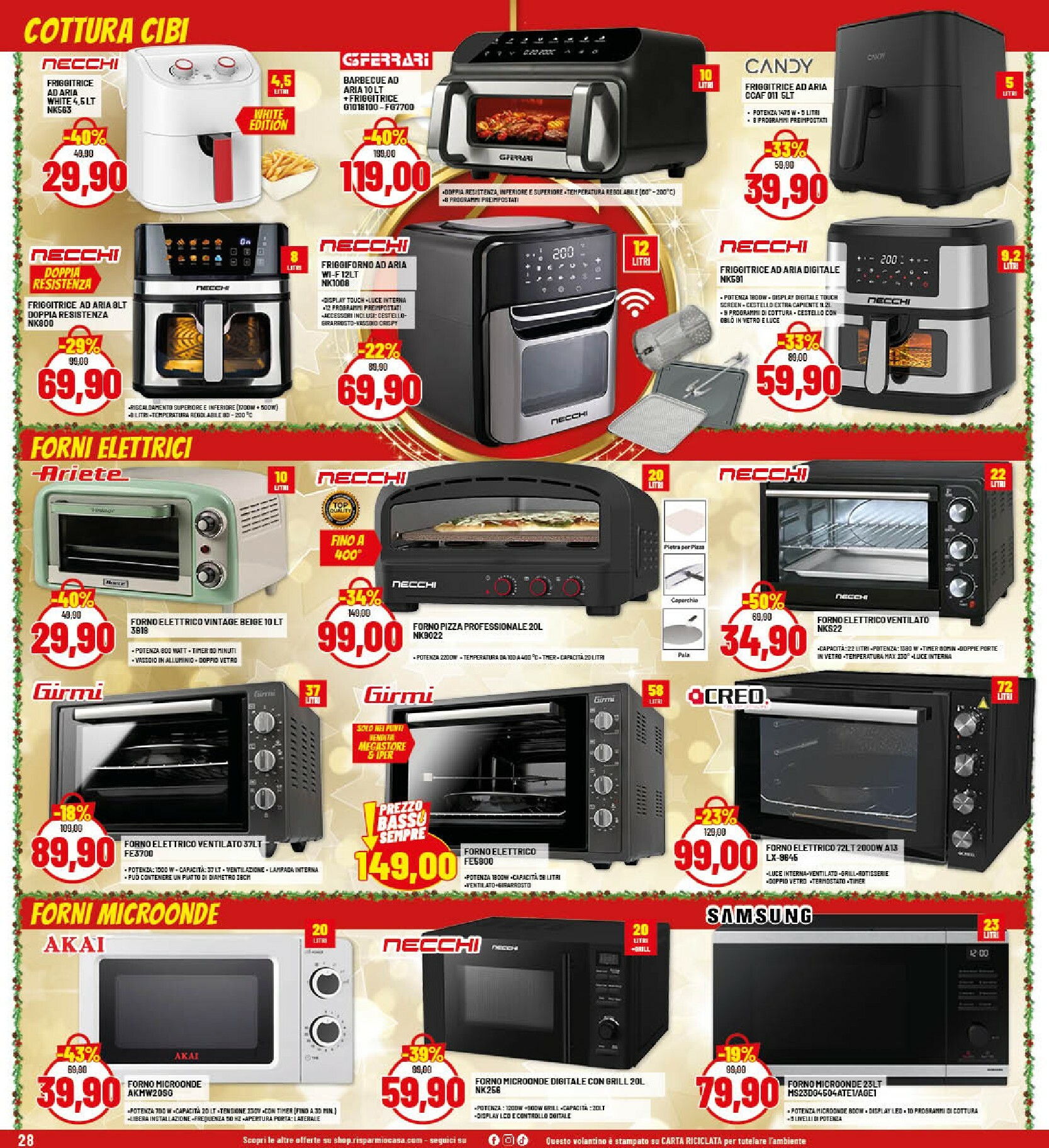 risparmio-casa - Volantino Risparmio Casa - Natale valido dal 26/11 al 20/12 - page: 28