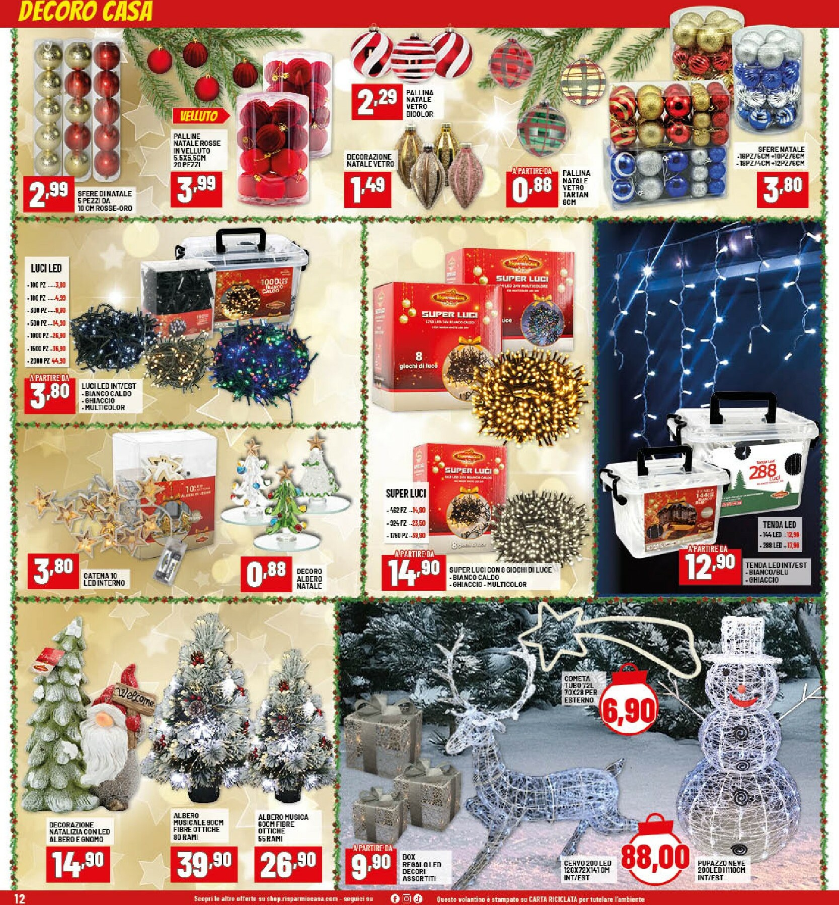 risparmio-casa - Volantino Risparmio Casa - Natale valido dal 26/11 al 20/12 - page: 12