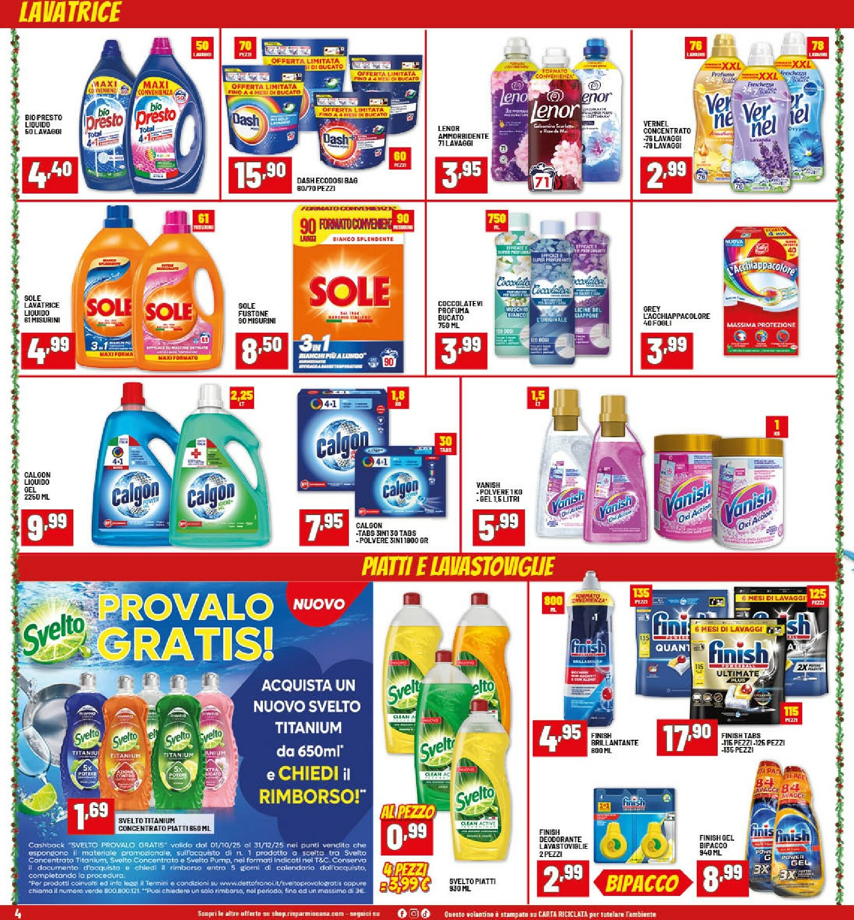 risparmio-casa - Volantino Risparmio Casa - Natale valido dal 26/11 al 20/12 - page: 4