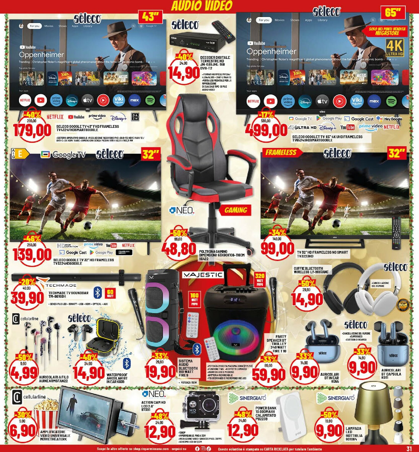 risparmio-casa - Volantino Risparmio Casa - Natale valido dal 26/11 al 20/12 - page: 31