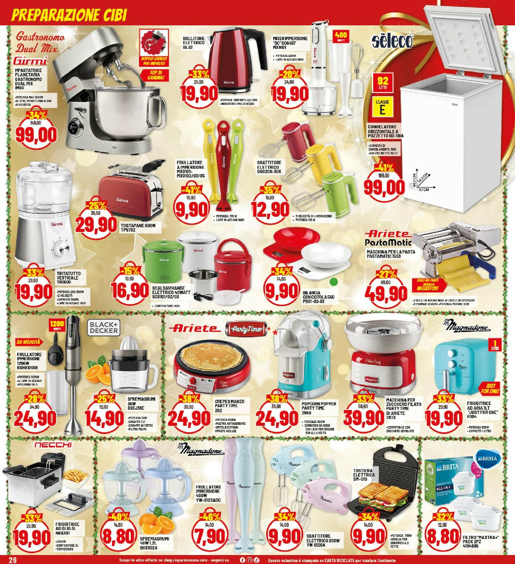 risparmio-casa - Volantino Risparmio Casa - Natale valido dal 26/11 al 20/12 - page: 26