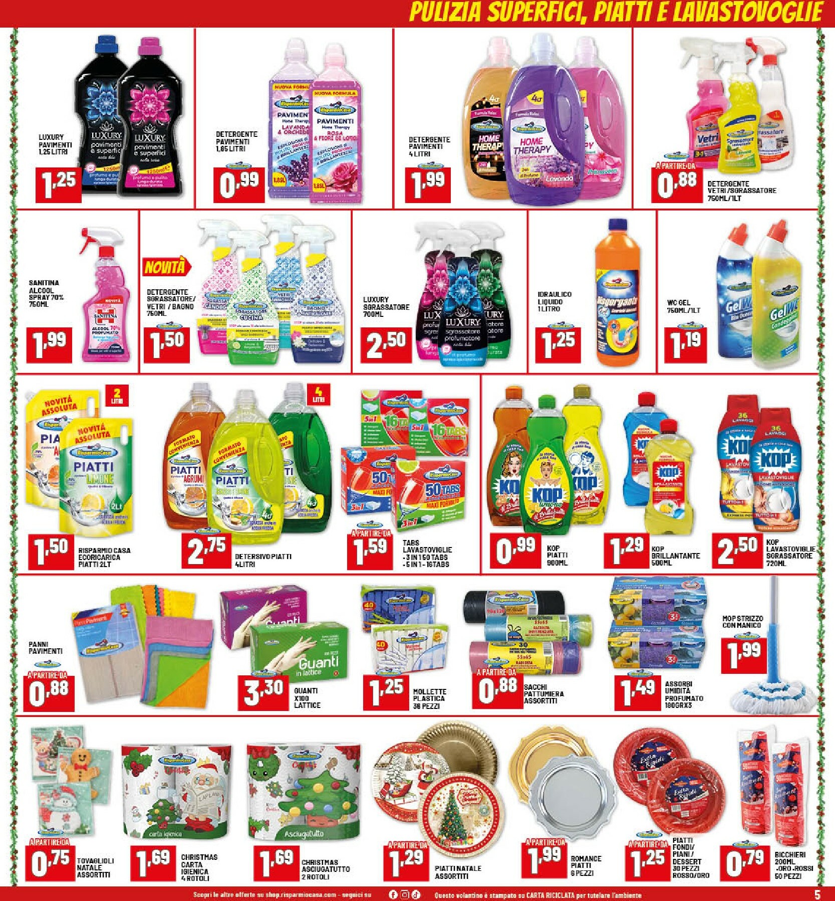 risparmio-casa - Volantino Risparmio Casa valido dal 22/12 al 04/01 - page: 5