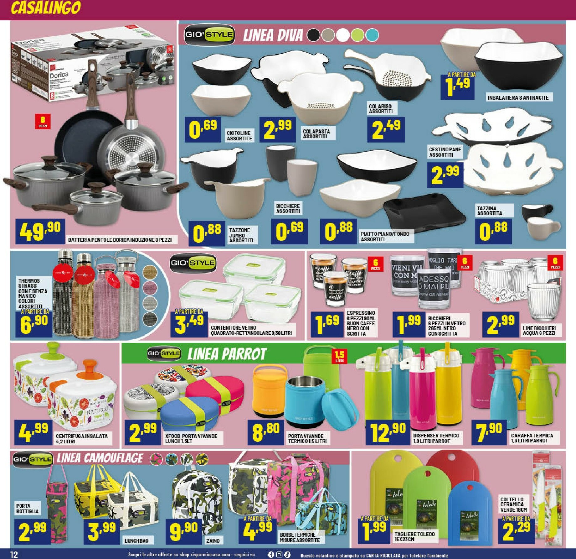 risparmio-casa - Volantino Risparmio Casa valido dal 24/01 al 08/02 - page: 12