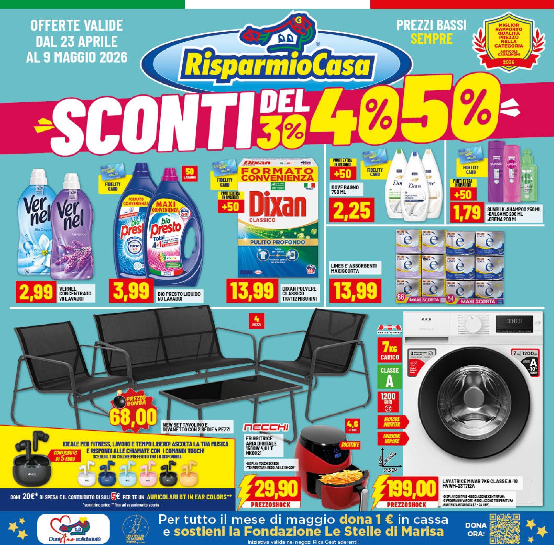 risparmio-casa - Volantino attuale di Risparmio Casa valido dal giovedì 23/04/2026 al sabato 09/05/2026 - page: 1