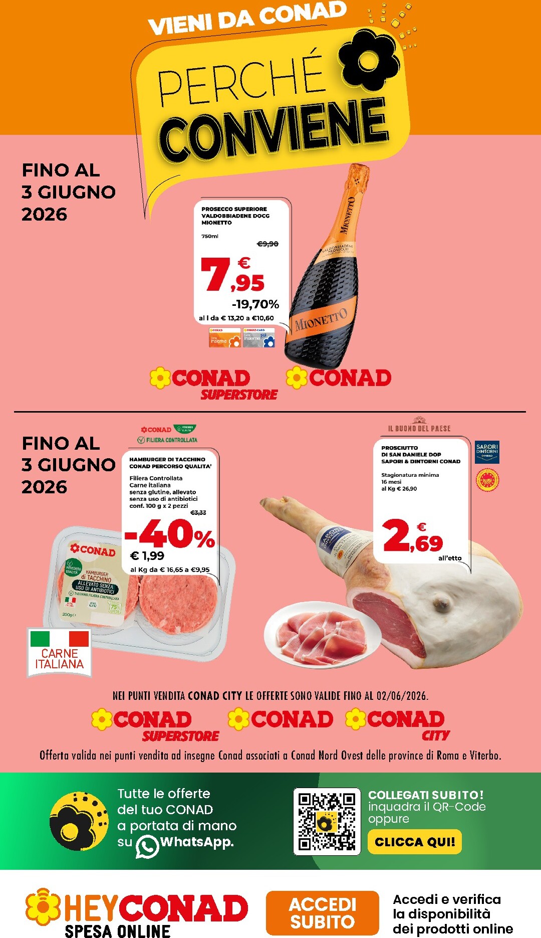 conad - Volantino attuale di Conad - Perché Conviene valido dal venerdì 22/05/2026 al mercoledì 03/06/2026 - page: 1