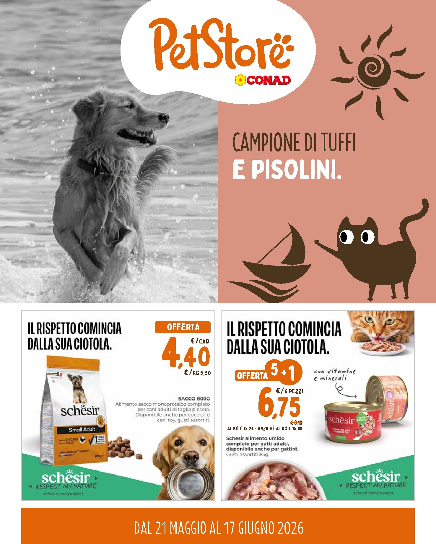 conad - Volantino attuale di Conad valido dal giovedì 21/05/2026 al mercoledì 17/06/2026
